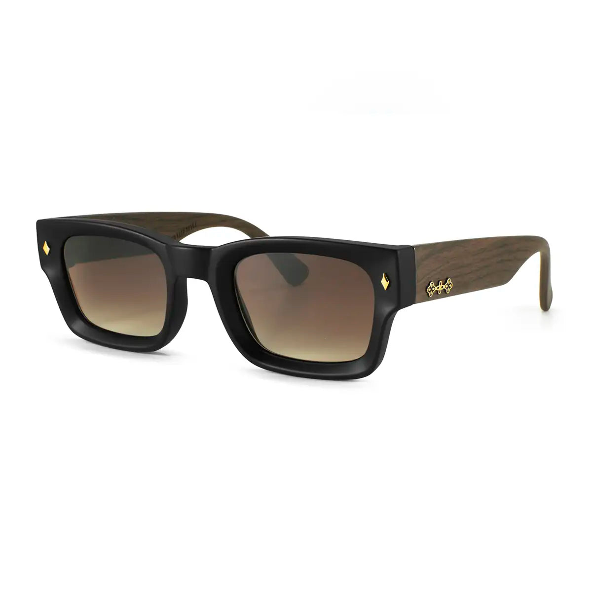 Admiration Negro Mate Wood Lente Marron Degrade