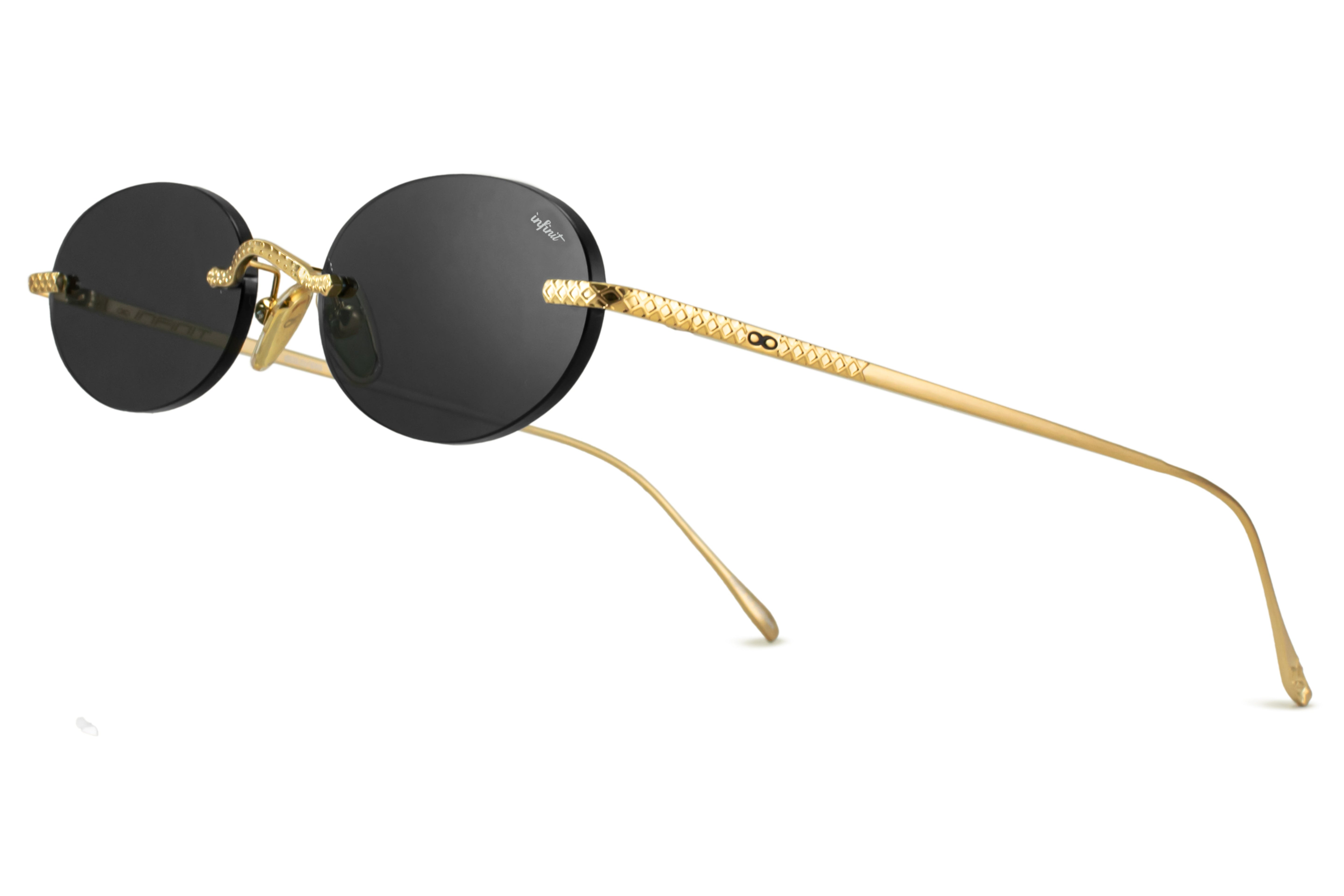 Lentes de sol - Aero Quo - Dorado - Lente Gris