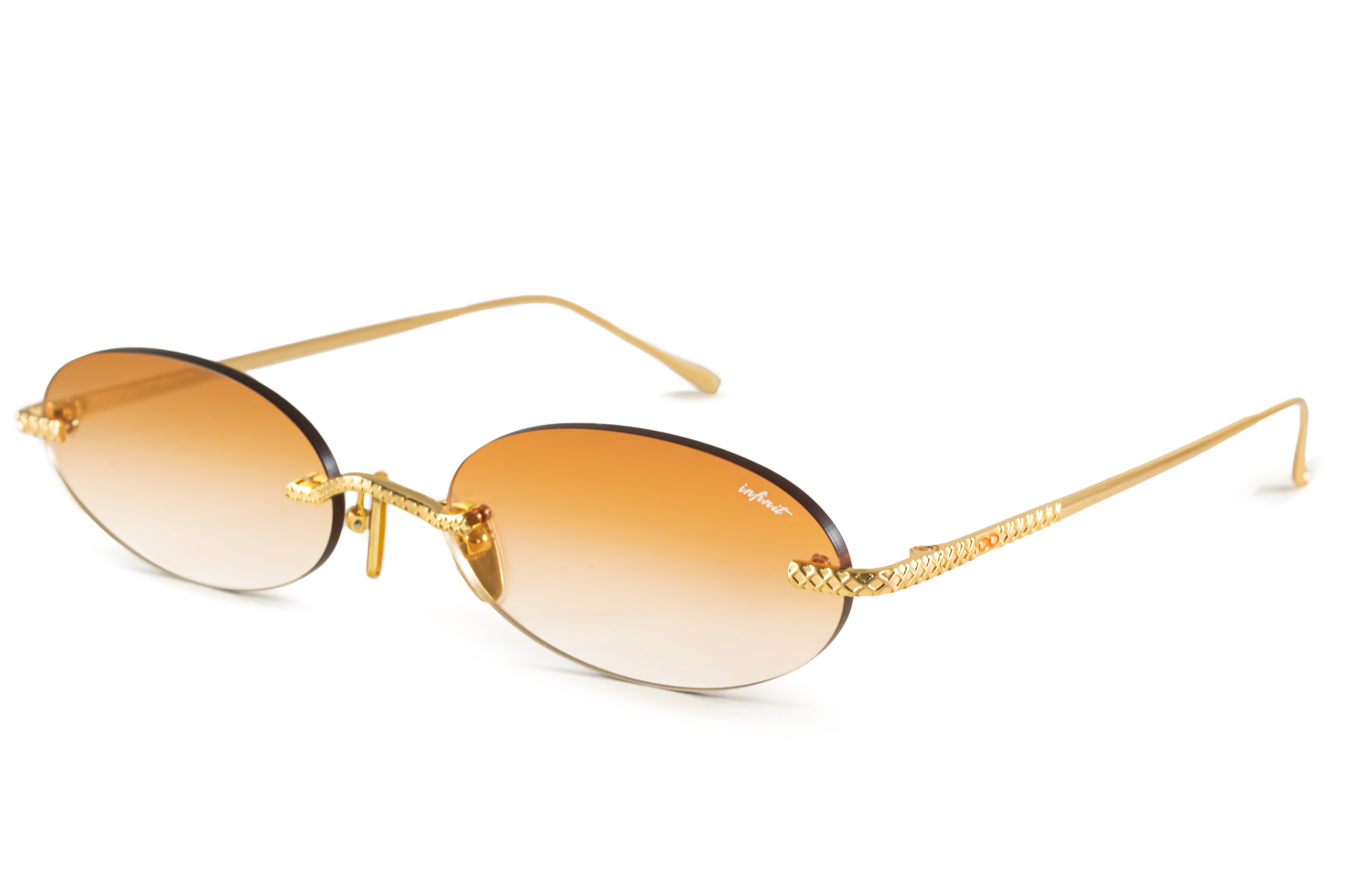 Lentes de sol - Aero Quo - Dorado - Lente Suave Espejada Naranja