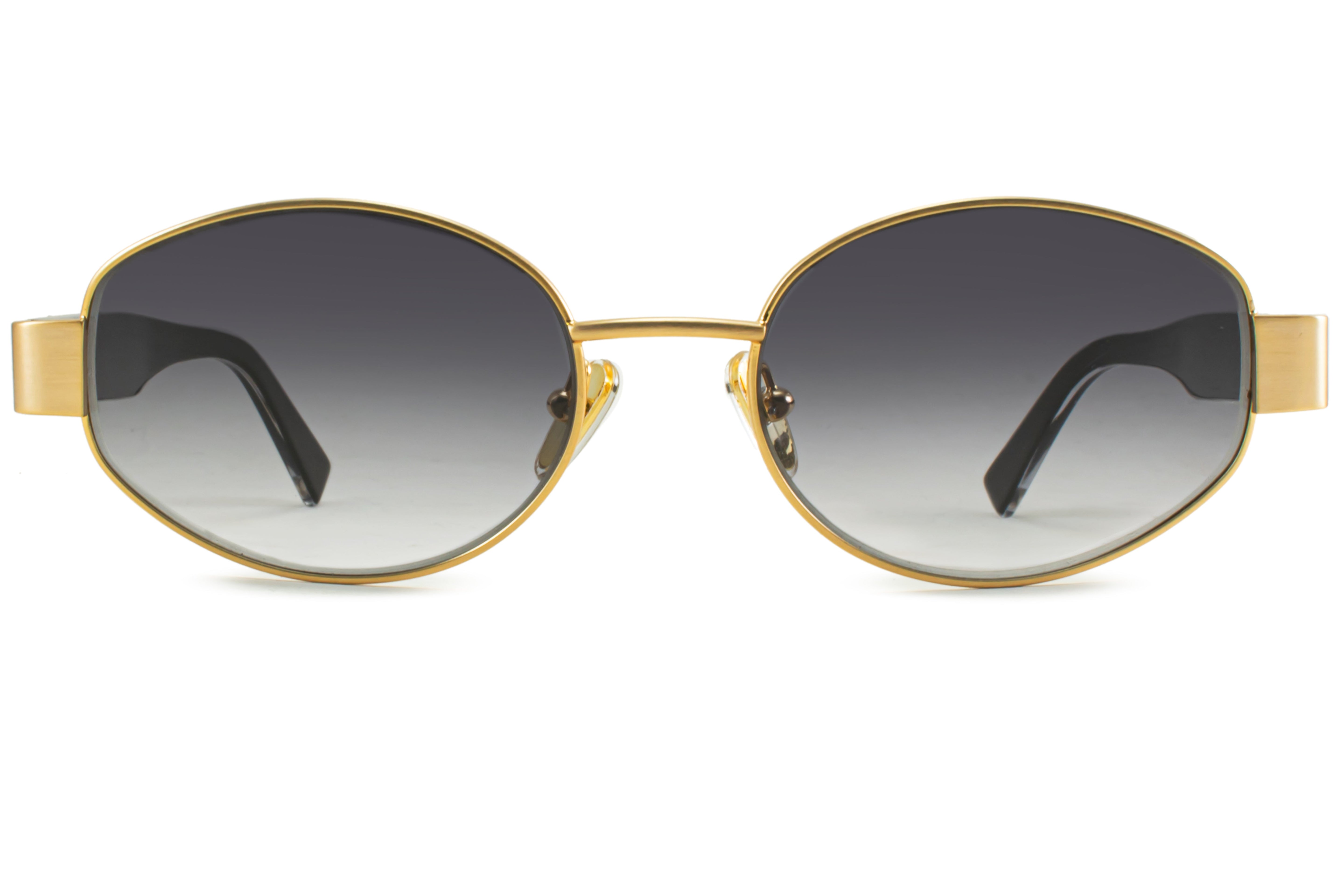 Lentes de sol - Alabama - Dorado Lente Gris Degrade