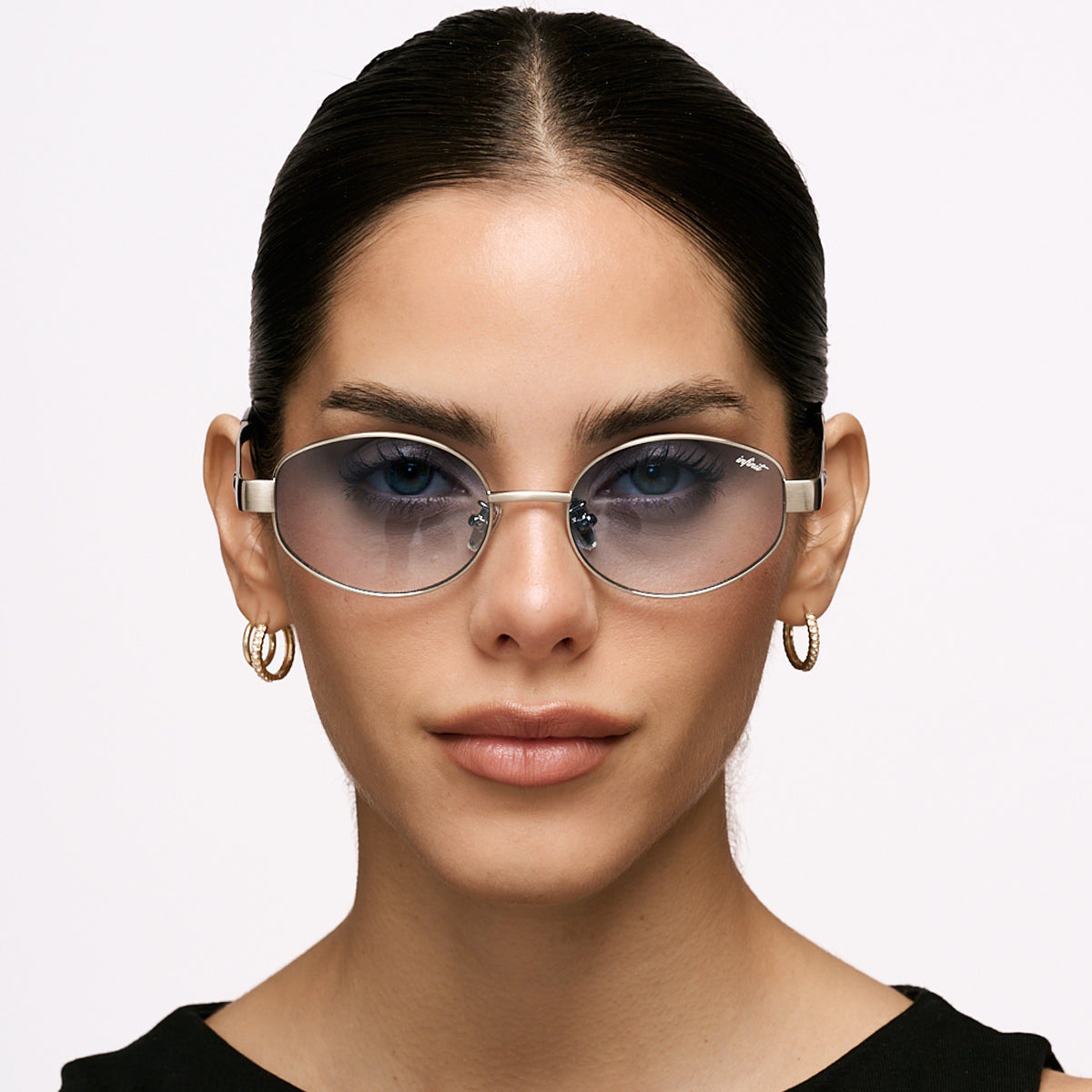 Lentes de Sol - Alaska Plateado Lente Azul Degrade