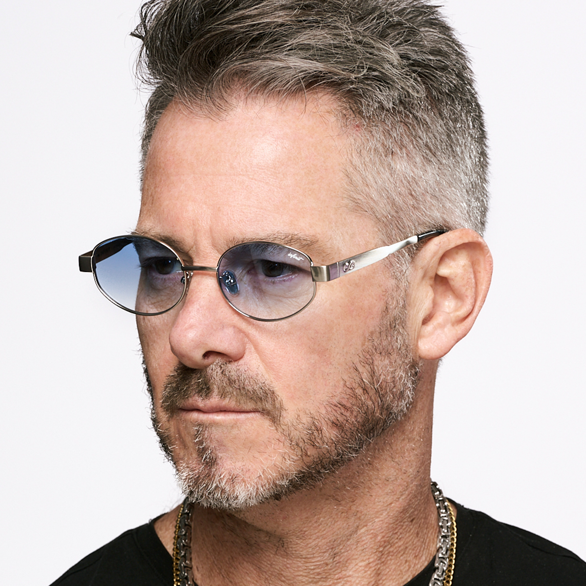 Lentes de Sol - Alaska Plateado Lente Azul Degrade