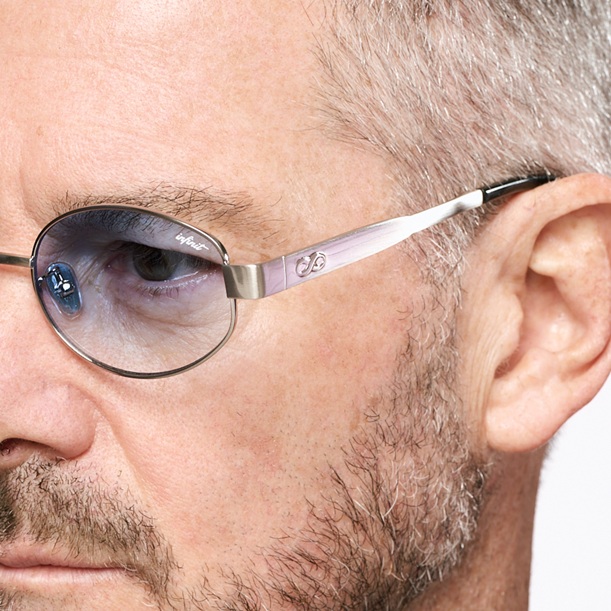 Lentes de Sol - Alaska Plateado Lente Azul Degrade