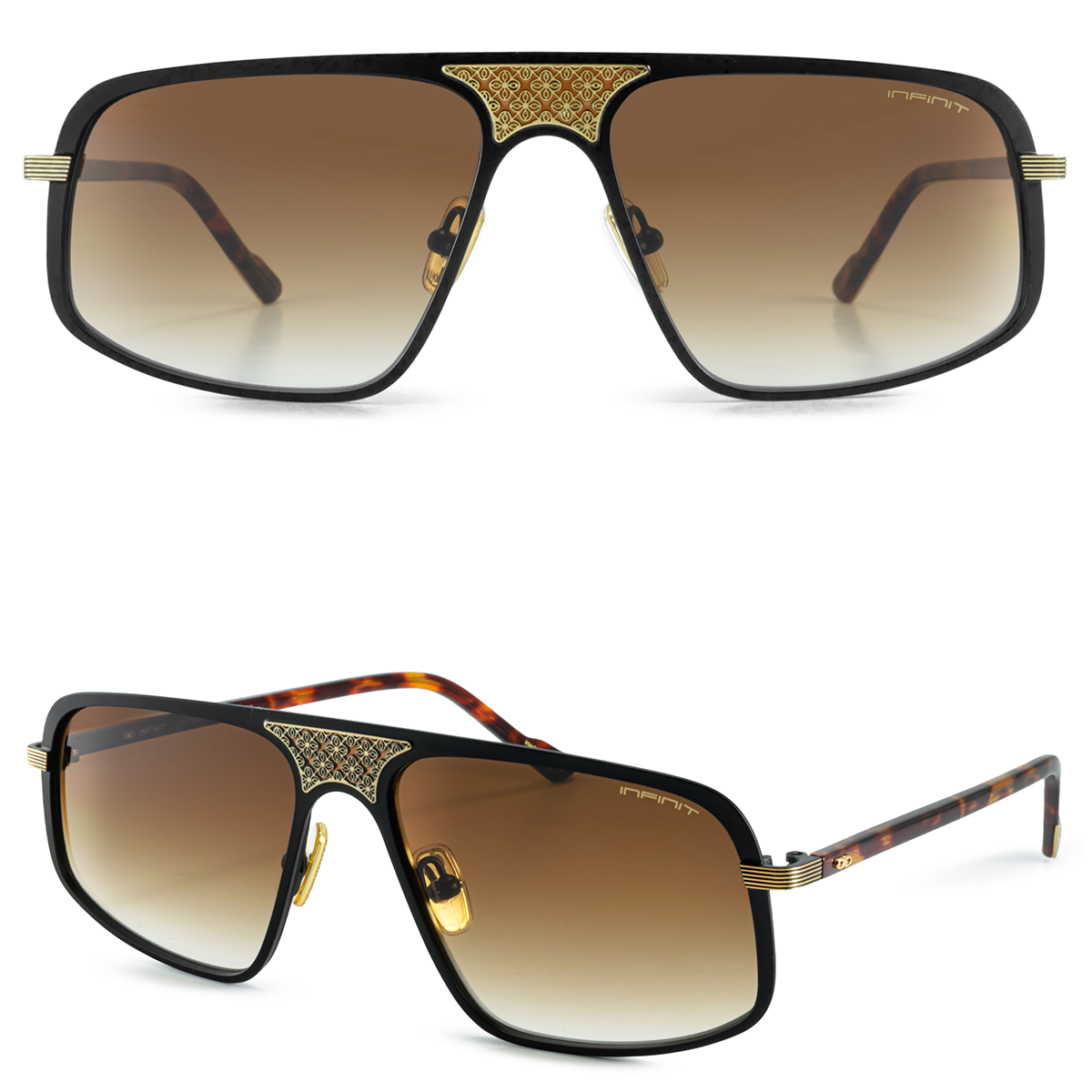 Bosco Negro Carey Lente Marron Degrade
