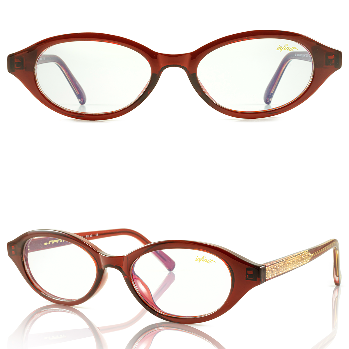Anteojos Filtro Luz Azul Brigitte Bordo con Antireflejo | Anteojos Filtro Luz Azul Infinit Eyewear