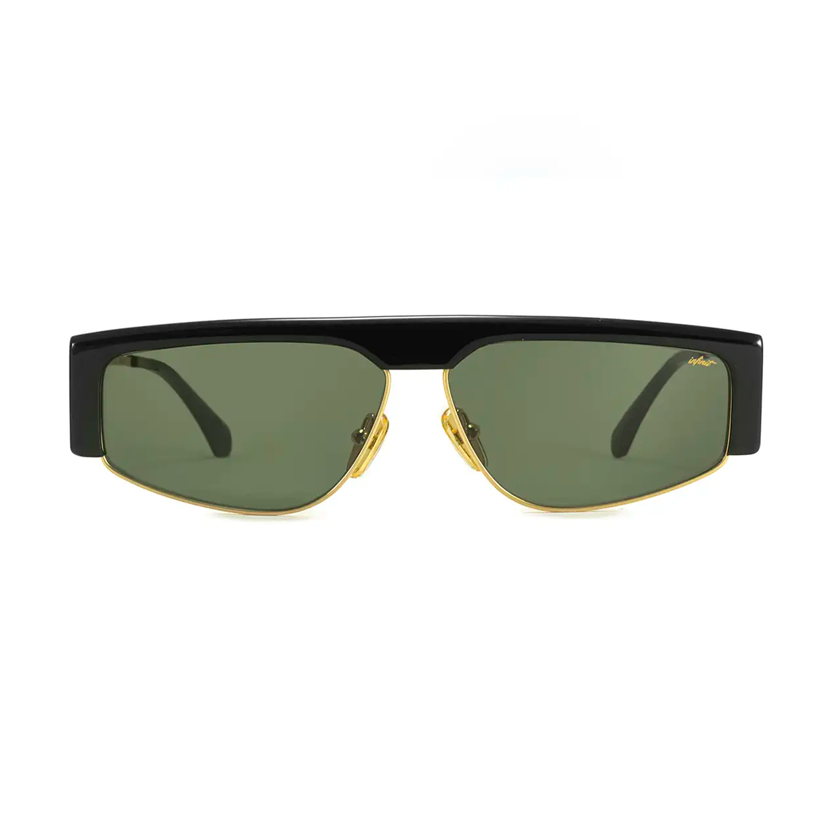 Lentes de Sol - Brooklyn - Negro Brillo - Lente Verde