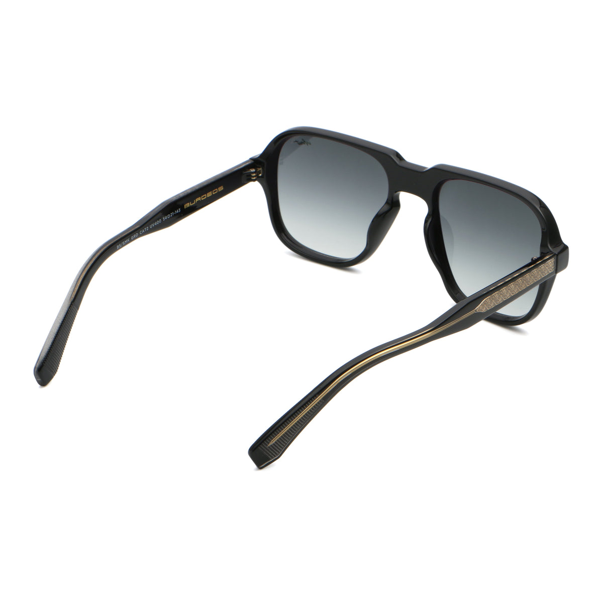 Burdeos Negro Brillo Lente Gris Degrade