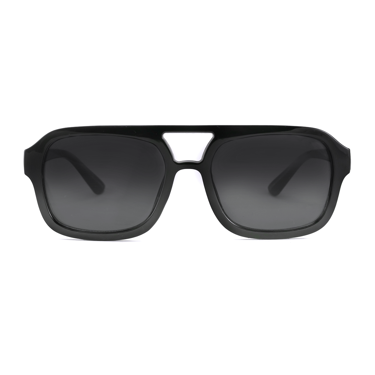 Lentes de Sol - Corsa - Negro Brillo - Lente polarizada gris degrade