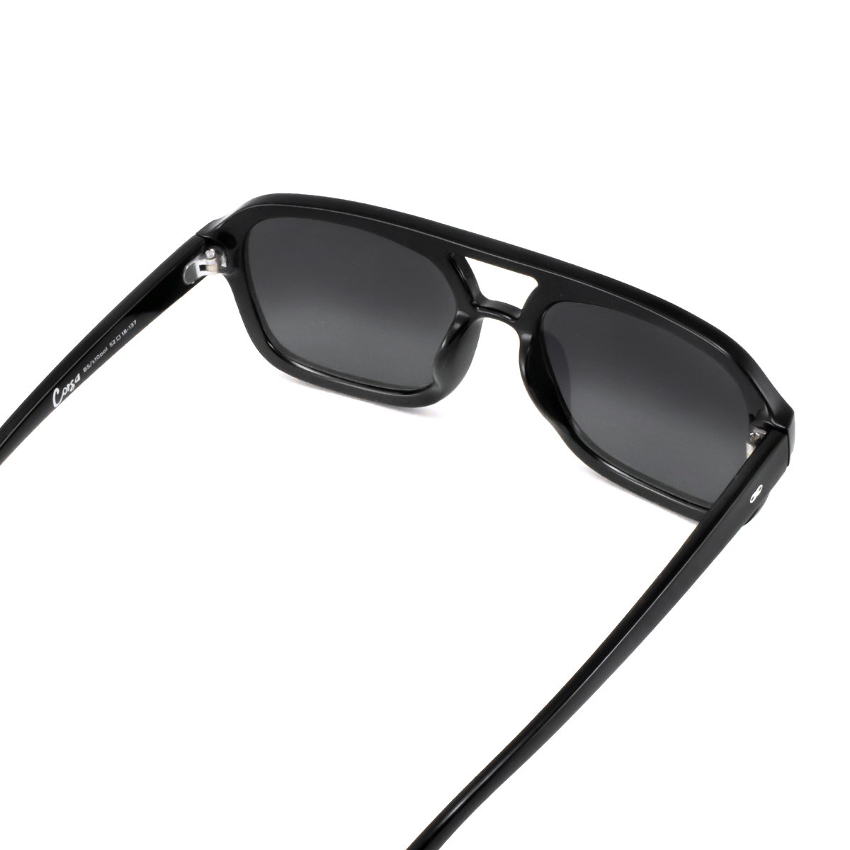 Lentes de Sol - Corsa - Negro Brillo - Lente polarizada gris degrade