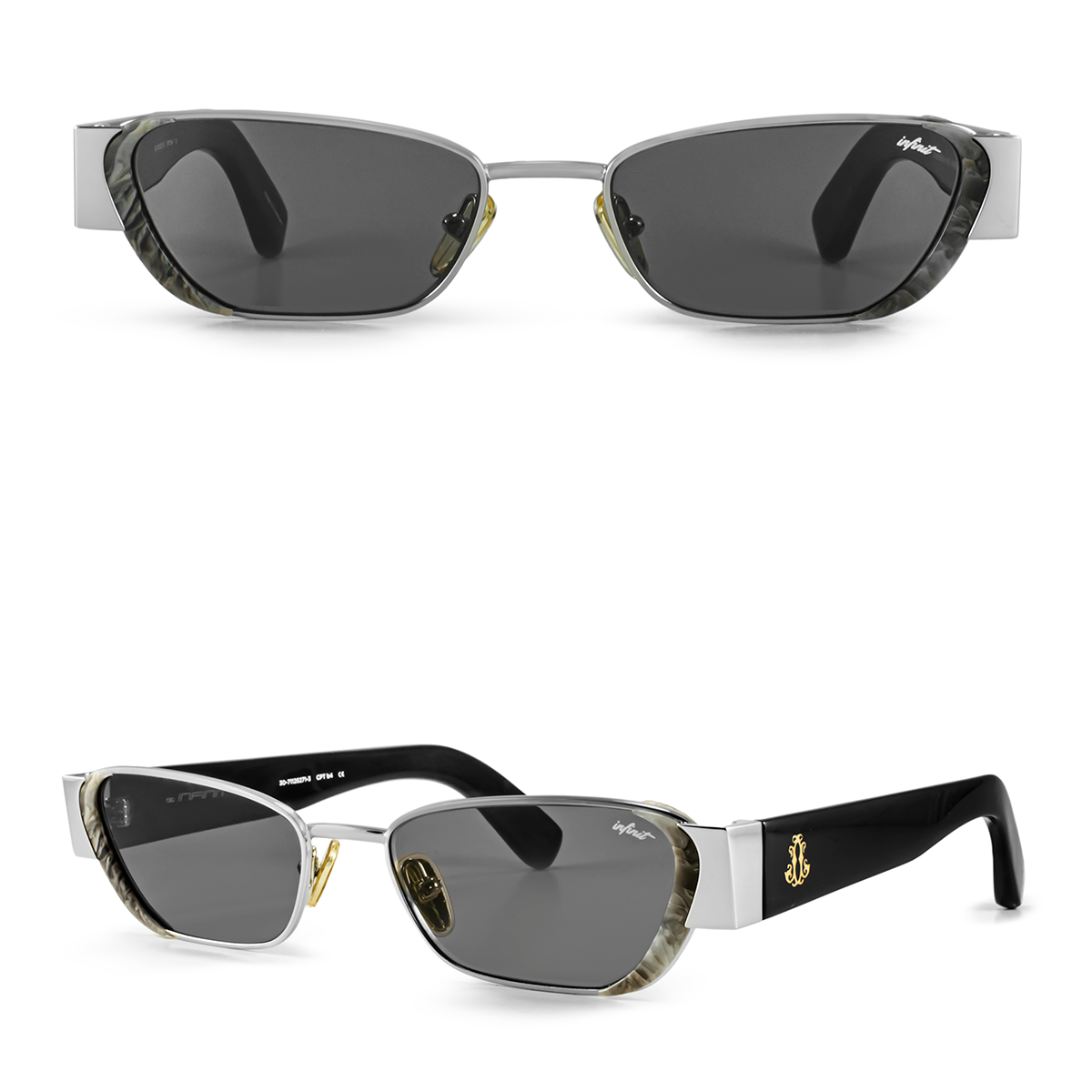 Diana Plateado Lente Gris