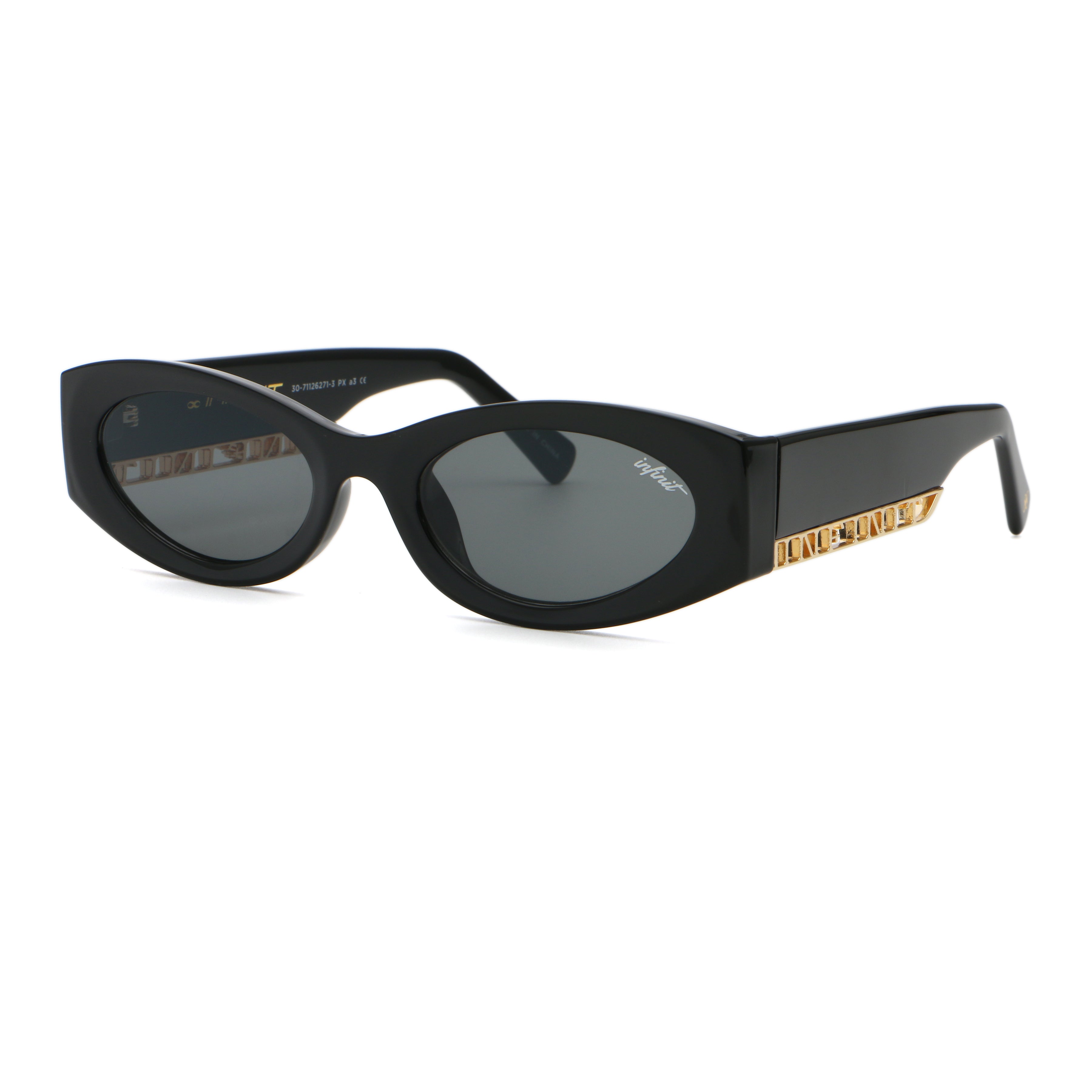 Lentes de Sol - Florida Negro Brillo Lente Gris
