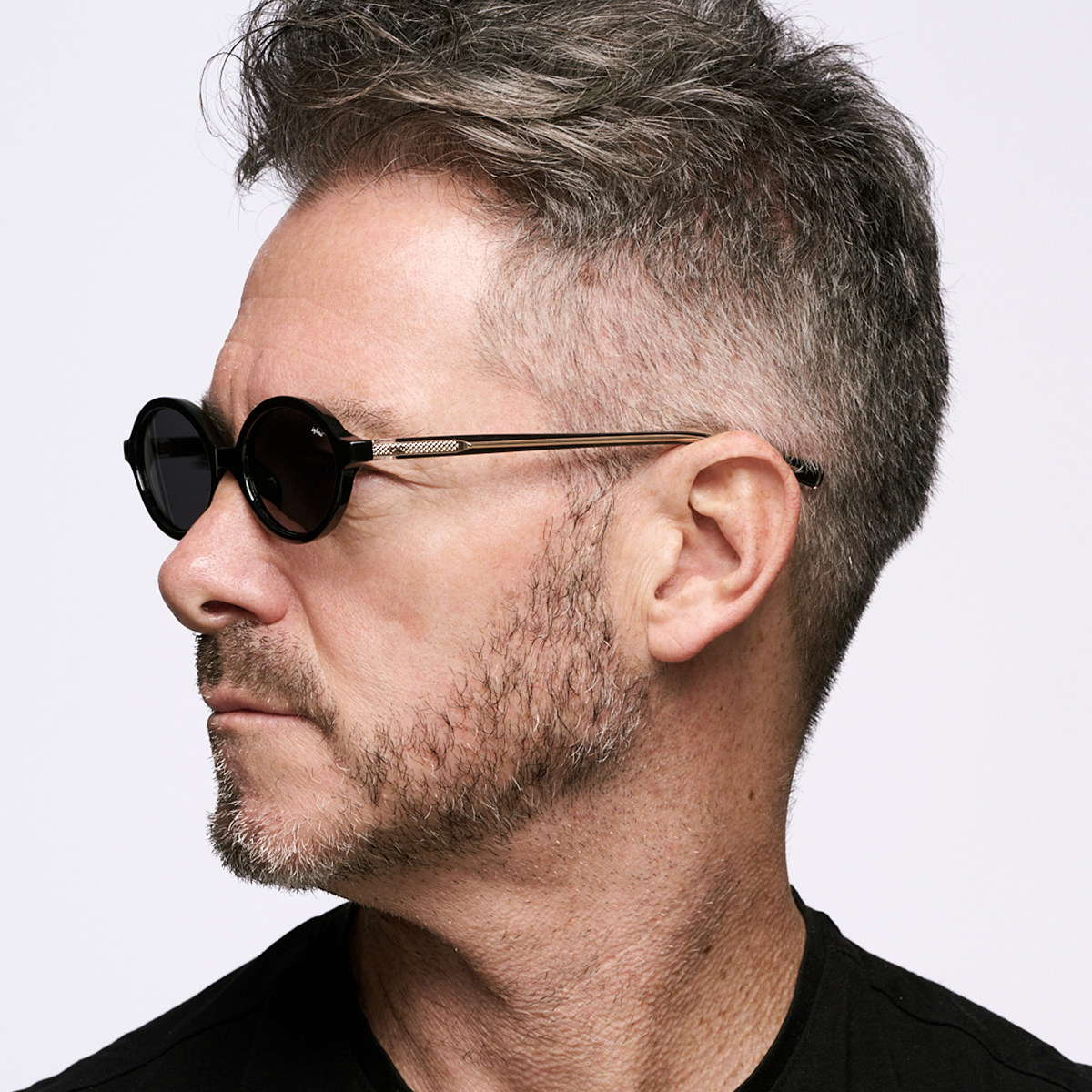 Lentes de Sol - Fokus Negro Brillo Lente Gris