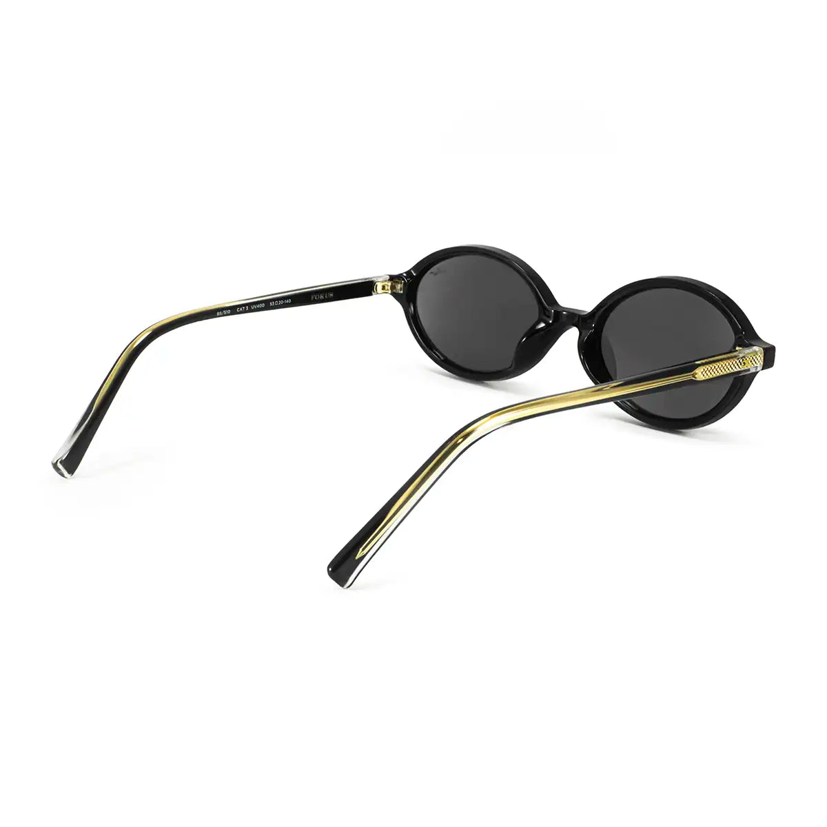 Lentes de Sol - Fokus Negro Brillo Lente Gris