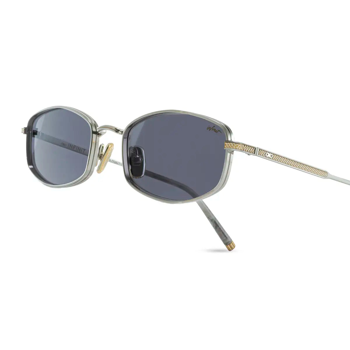 Geneve Plateado Lente Gris