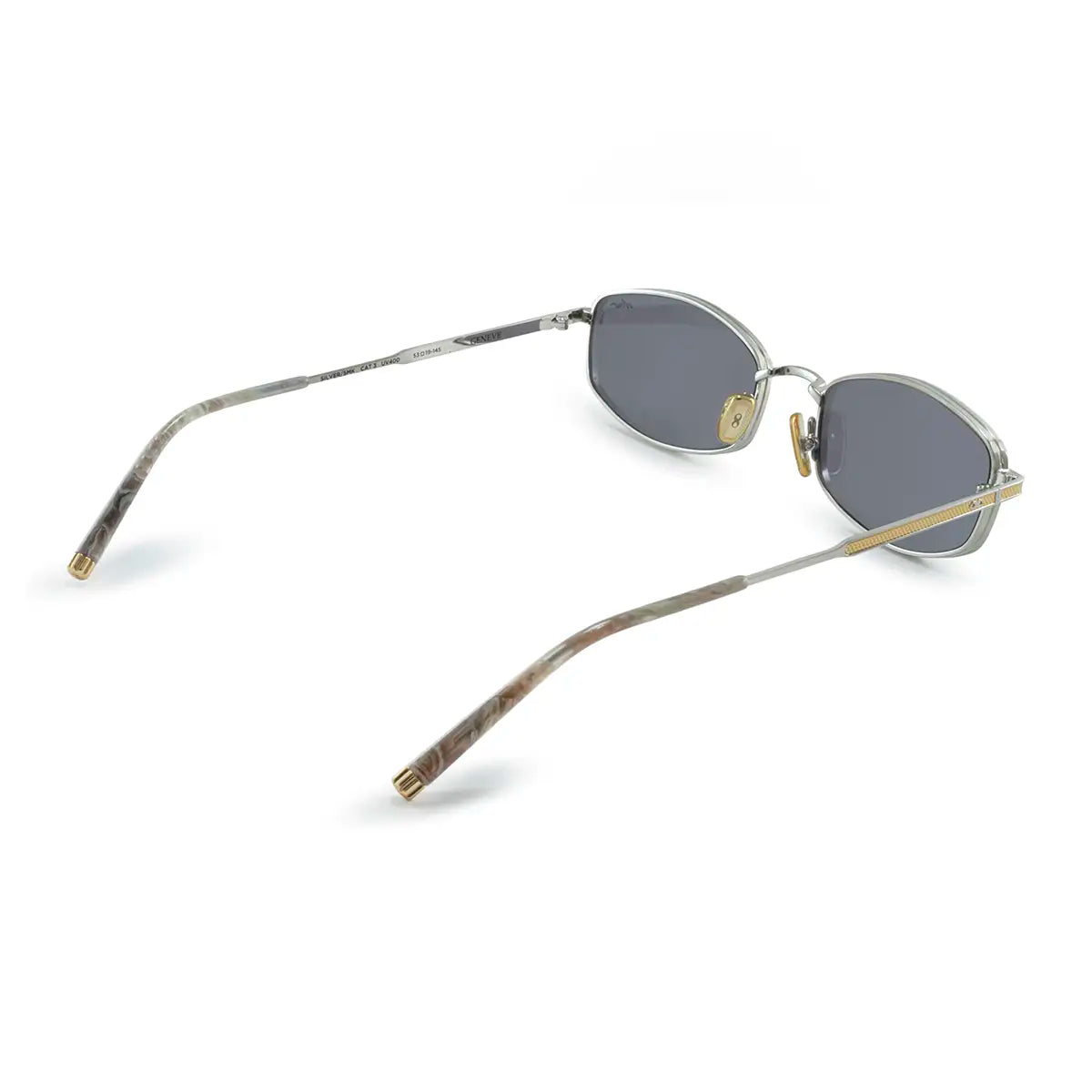 Geneve Plateado Lente Gris