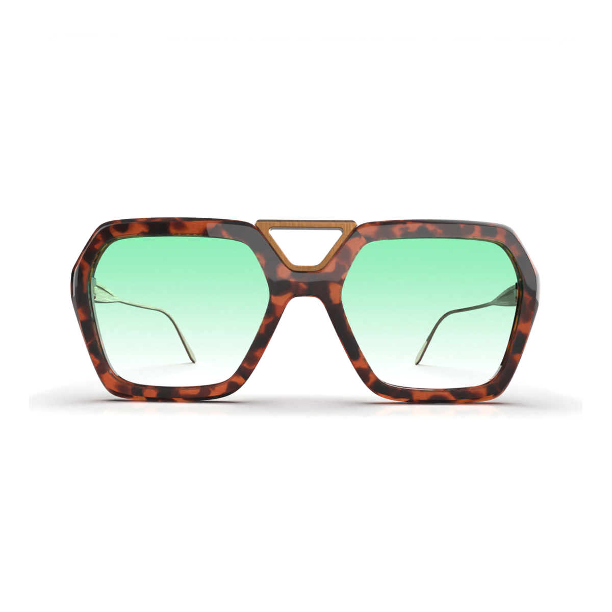 Lentes de Sol - London - Carey - Lente Verde degrade