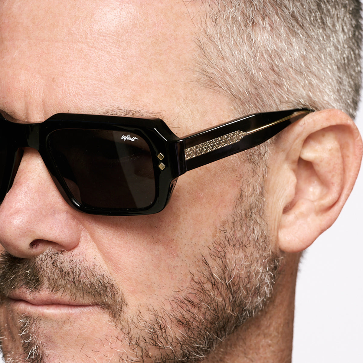 Lentes de Sol - Houston Negro Brillo Lente Gris