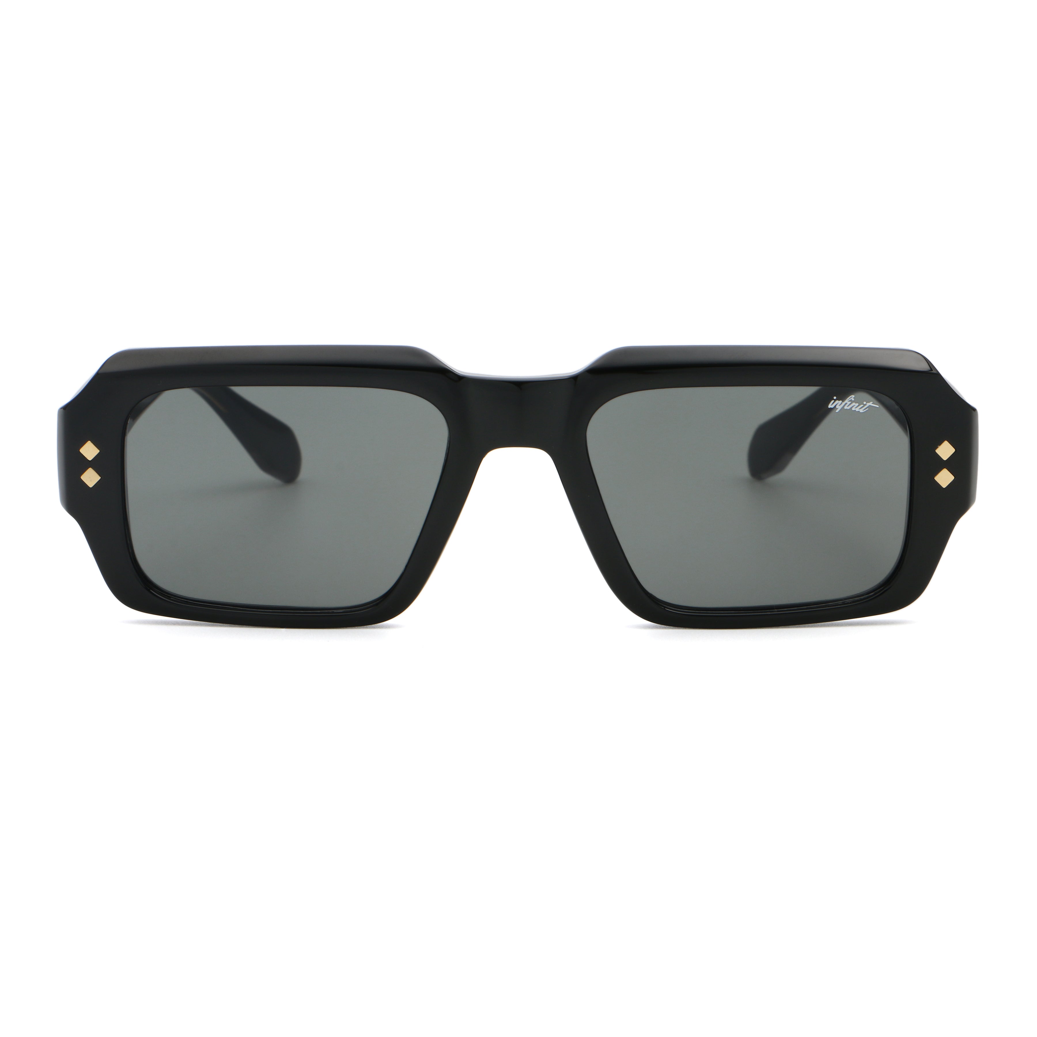 Lentes de Sol - Houston Negro Brillo Lente Gris