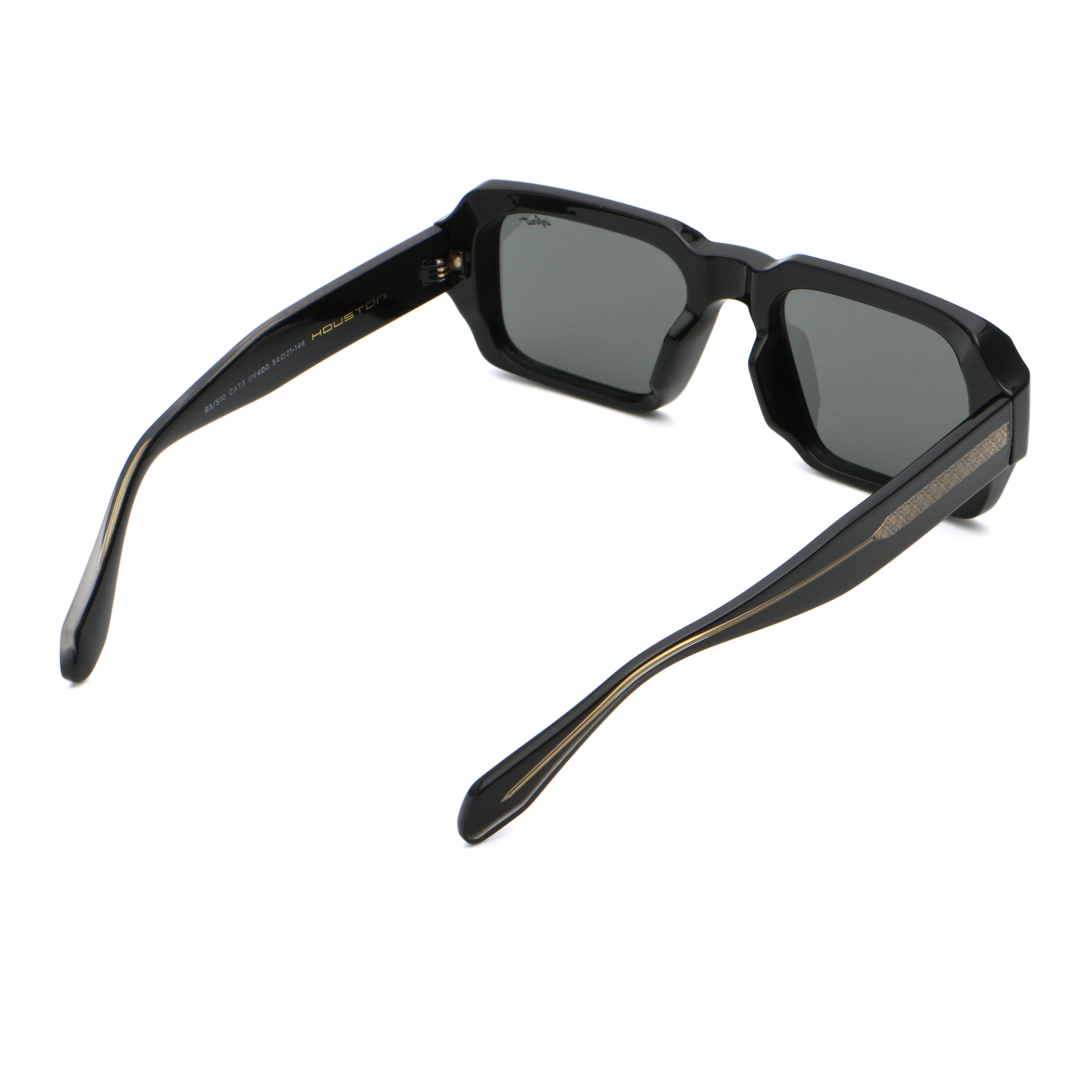 Lentes de Sol - Houston Negro Brillo Lente Gris