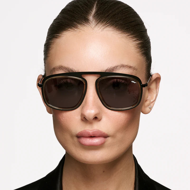 Lentes de Sol - Imola - Serie Luxury - Negro Mate - Lente gris