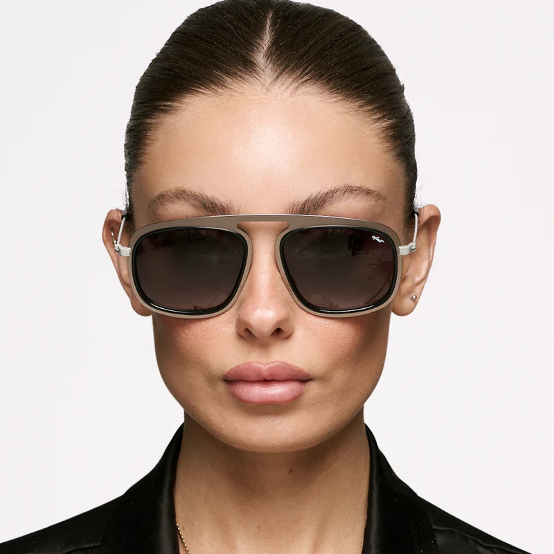 Lentes de Sol - IMOLA - Negro Brillo - lente gris degrade
