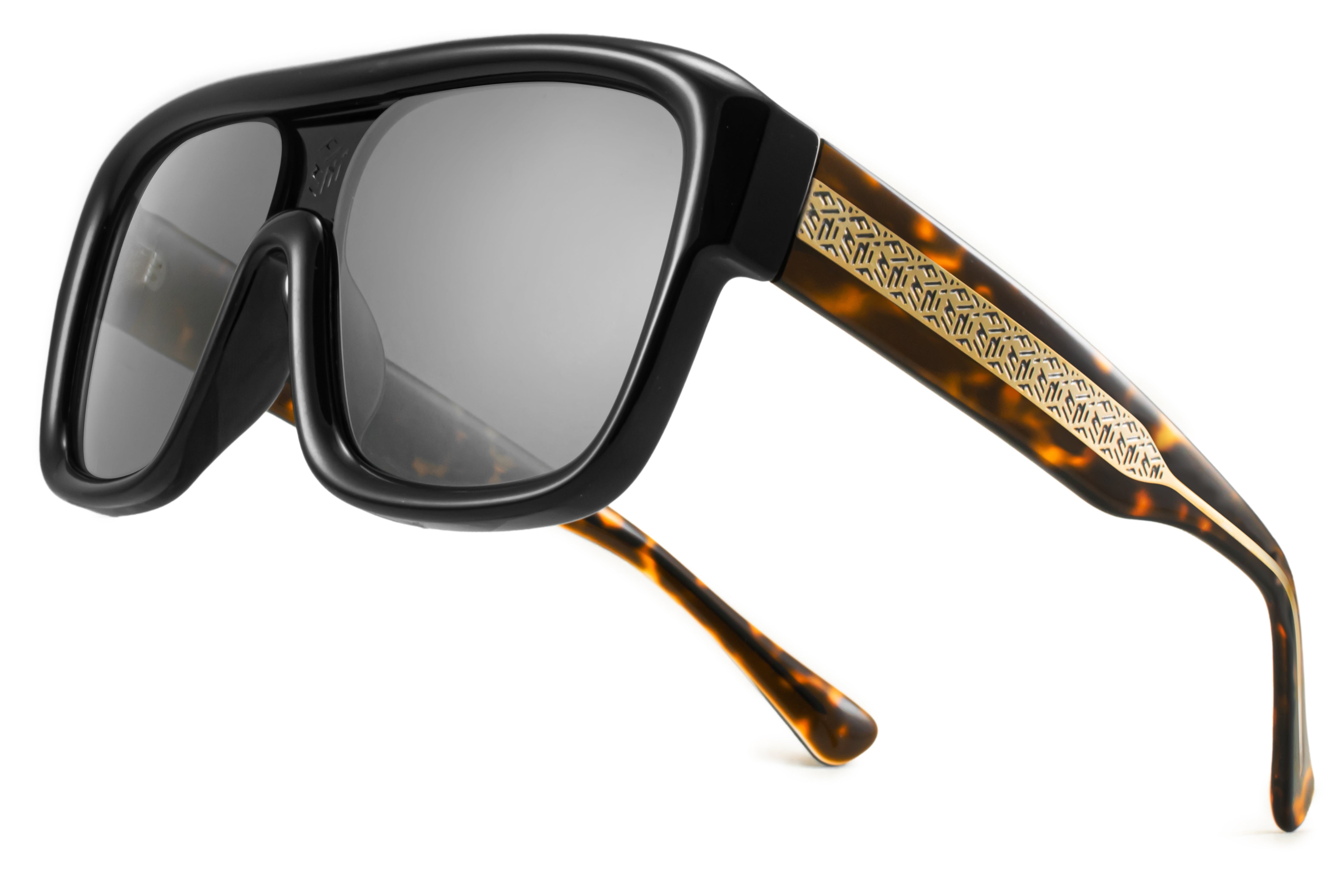 Lentes de Sol - Inflated - Negro Brillo - Lente Gris