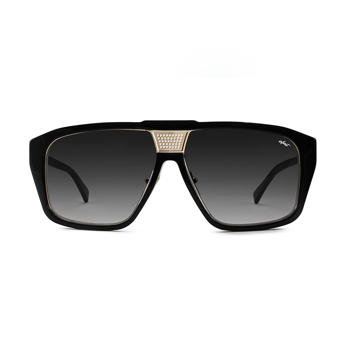 Lentes de Sol - Interlagos - Negro Brillo - Lente gris degrade