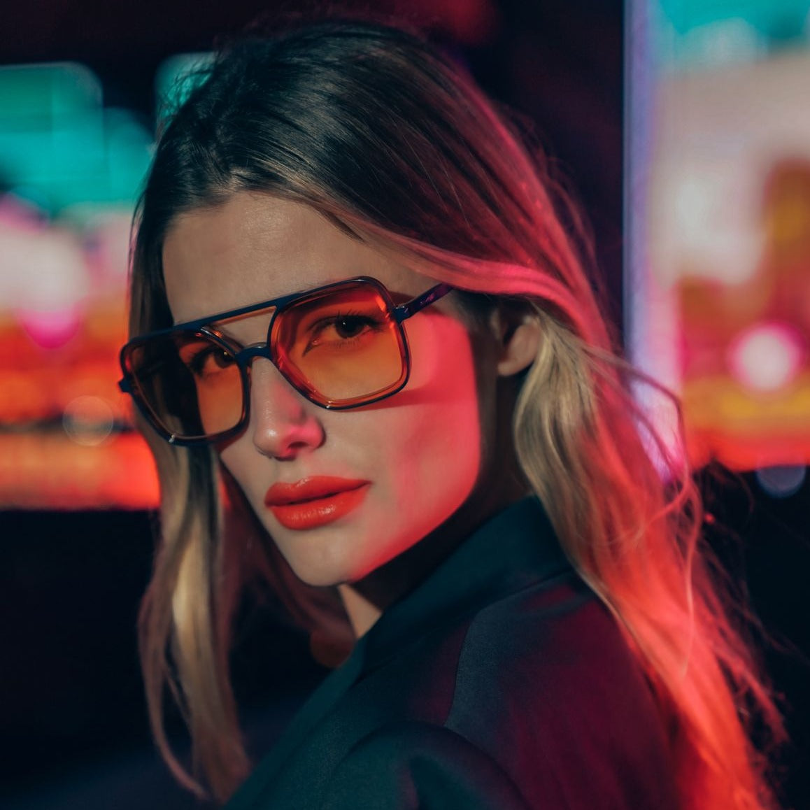 Lentes de Sol - Premium Series  - Seul - Ambar Carey - Lente Naranja Degrade