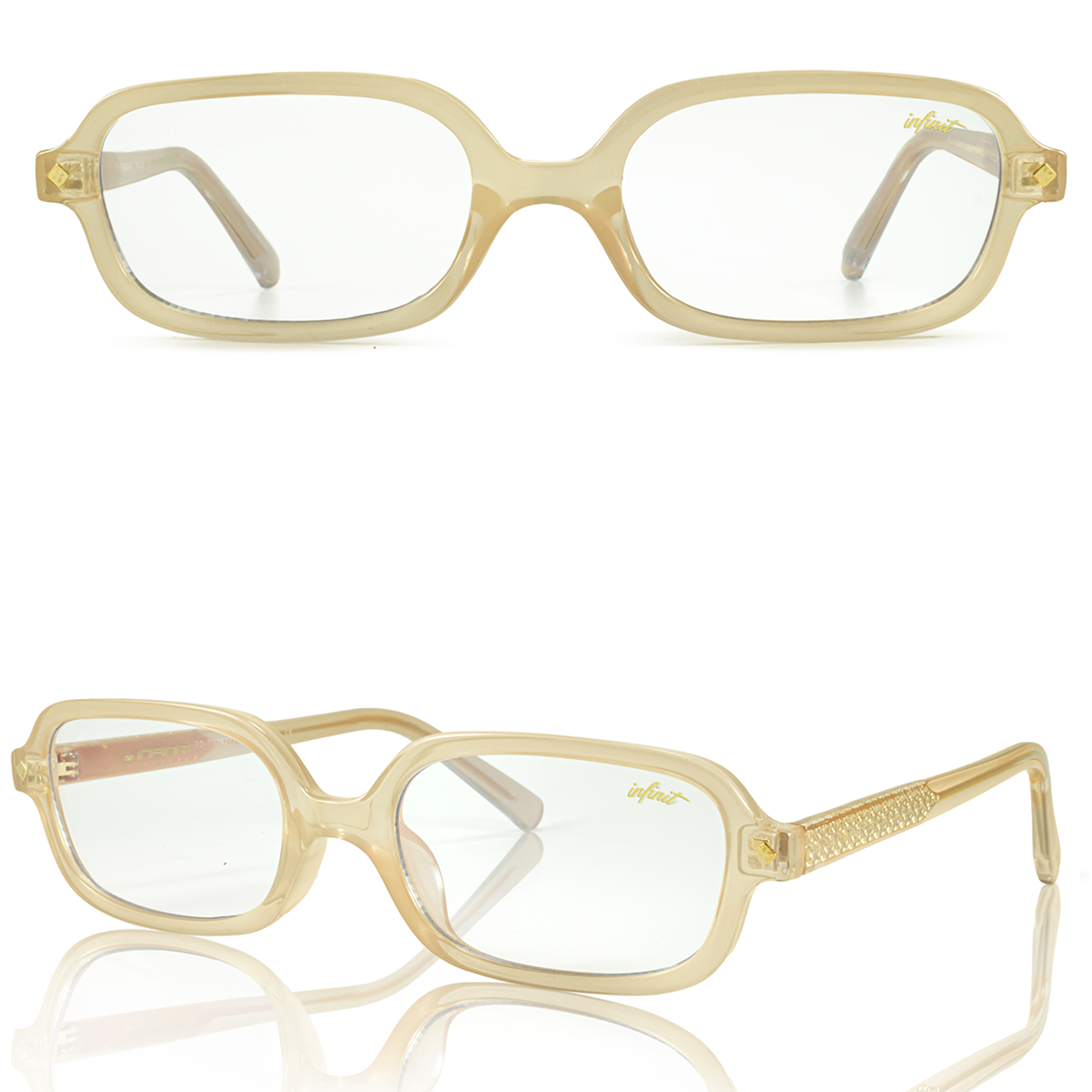 Anteojos Filtro Luz Azul Karl Milky con Antireflejo | Anteojos Filtro Luz Azul Infinit Eyewear