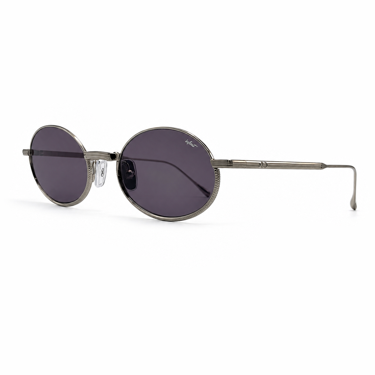 Kinetic Plegable Plateado Lente Gris