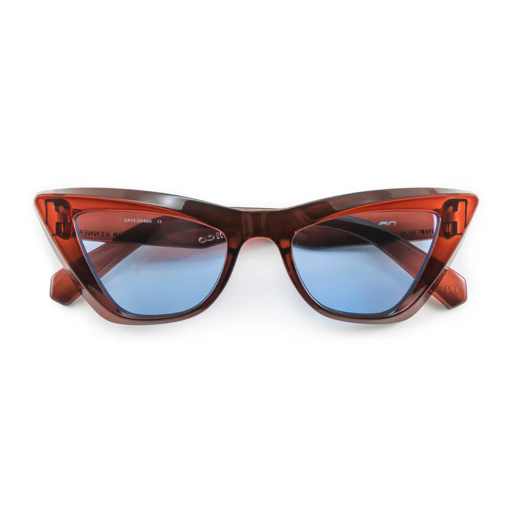 Lentes de Sol - Linz - Chocolate - Lentes Retro Azules