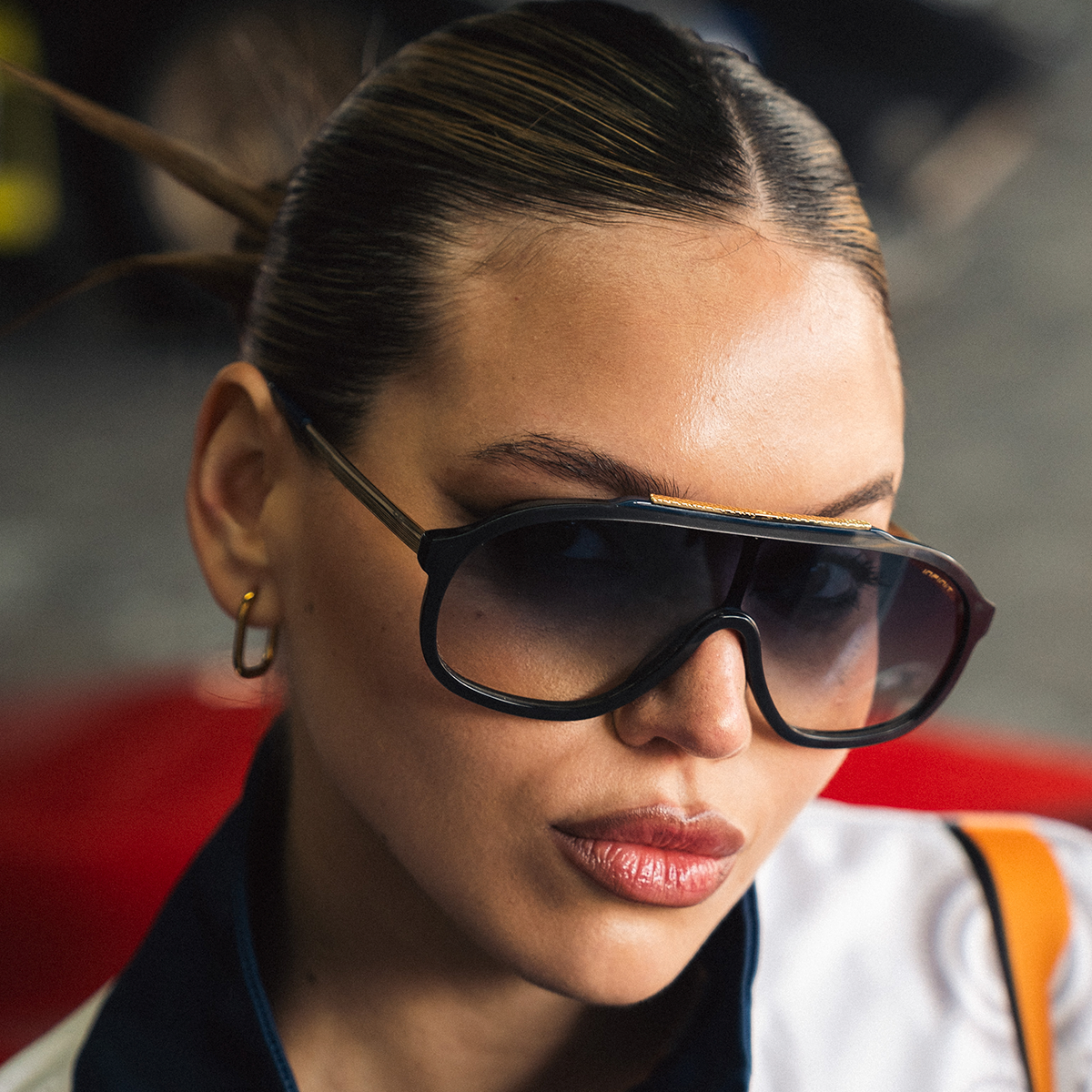 Lentes de Sol - Silverstone - Gris Perlado - Lente Azul Degrade