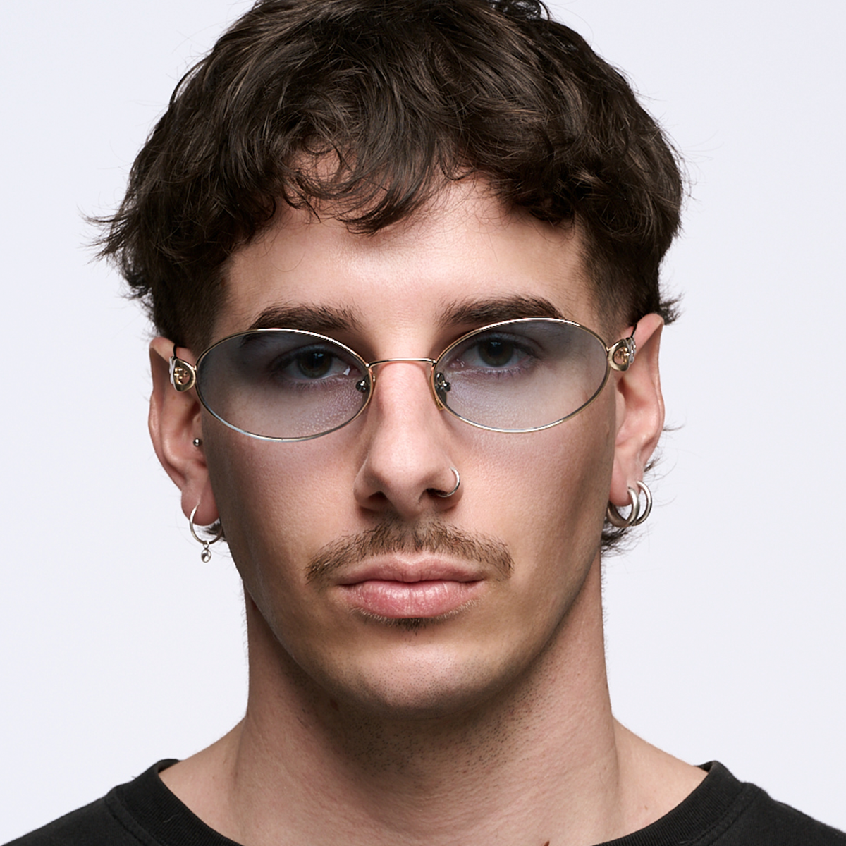 Lentes de Sol - Namib Dorado Lente Celeste Degrade