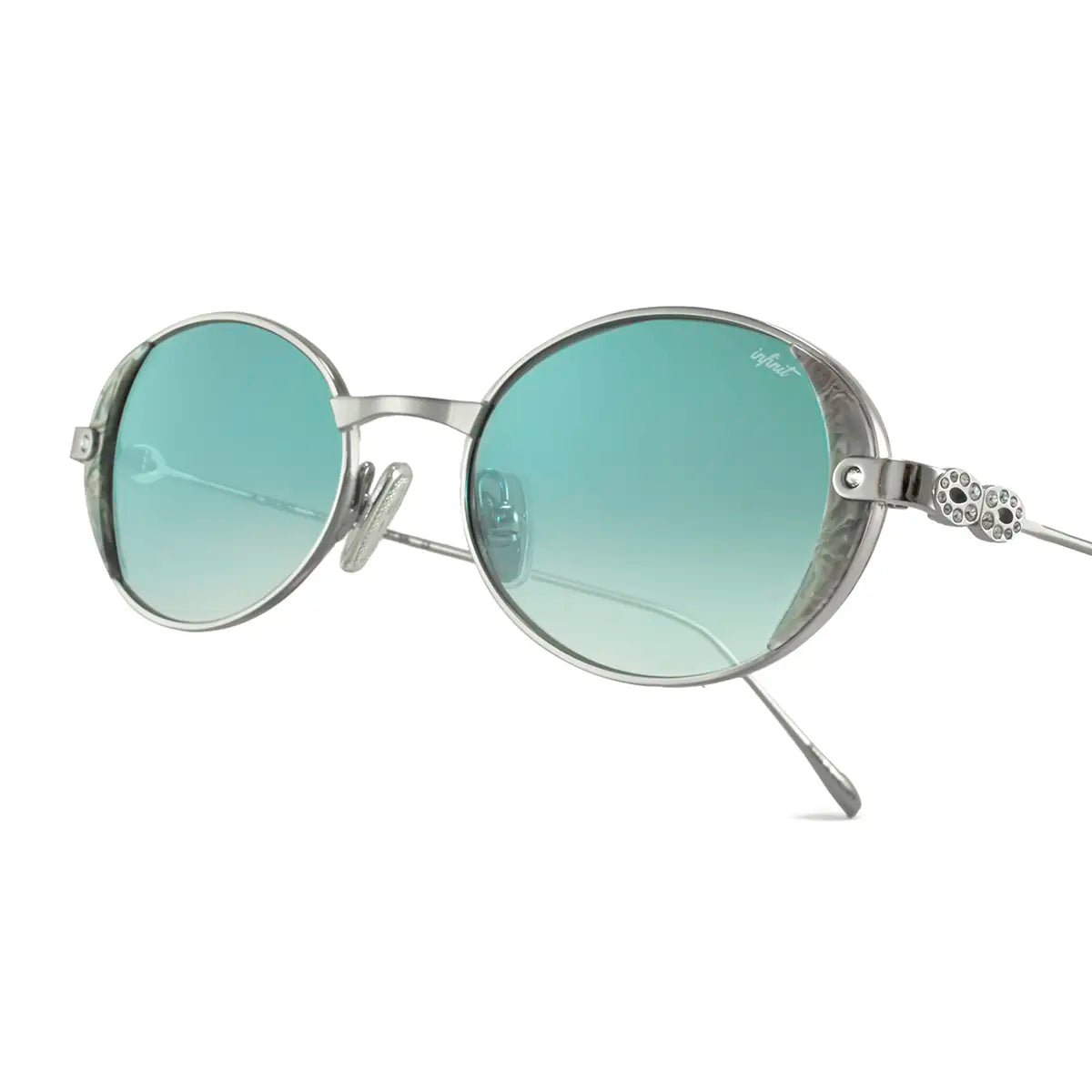 Ouro Plateado Lente Celeste Degrade