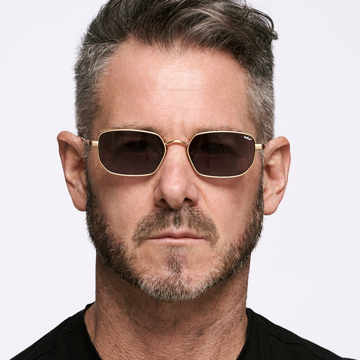 Lentes de sol - Palmyra - Dorado - Lente Gris