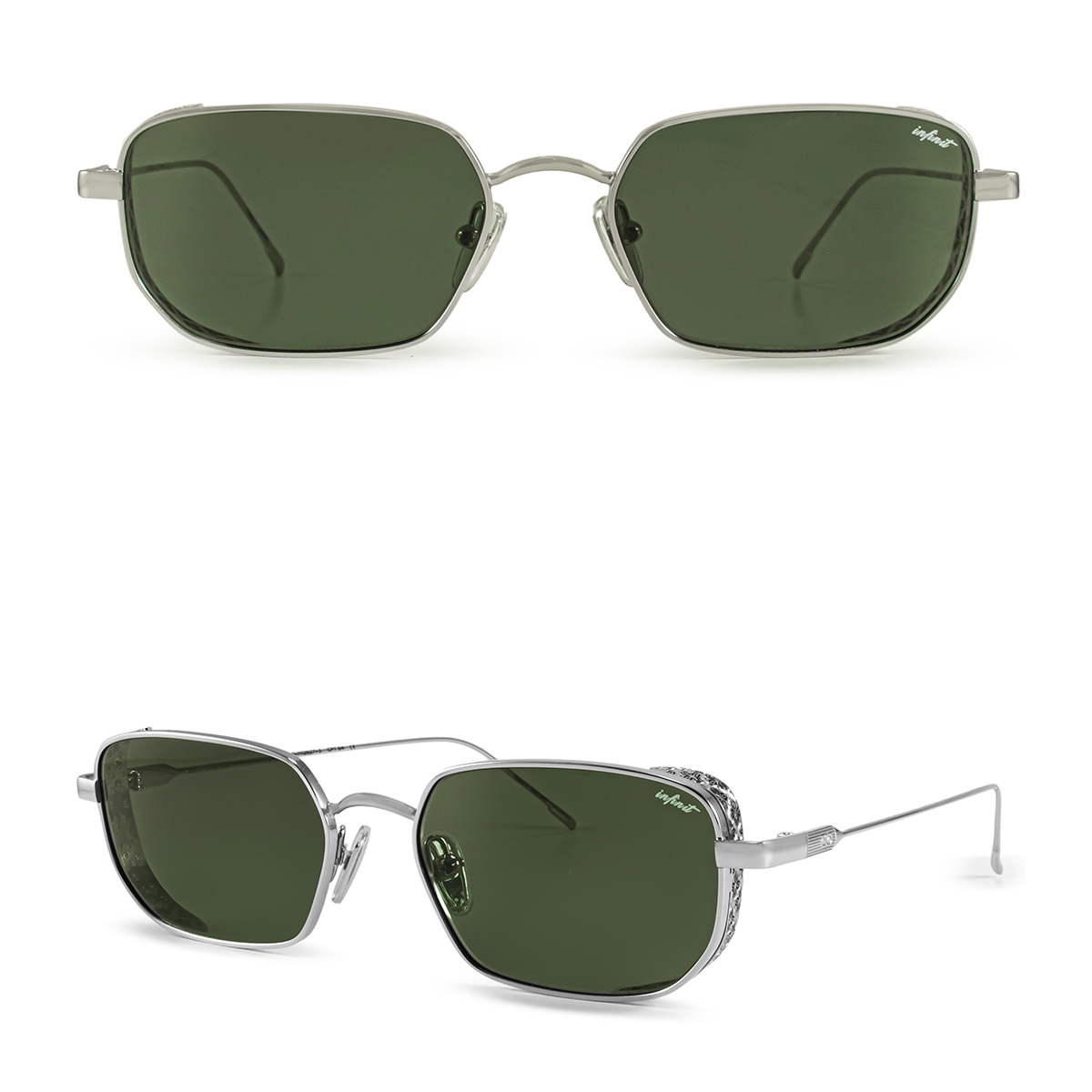 Palmyra Plateado Lente Verde