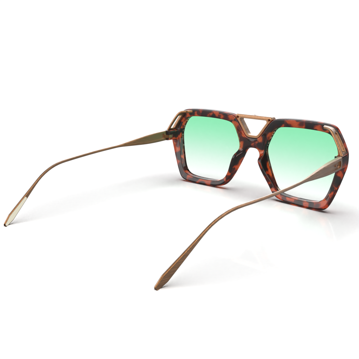 Lentes de Sol - London - Carey - Lente Verde degrade