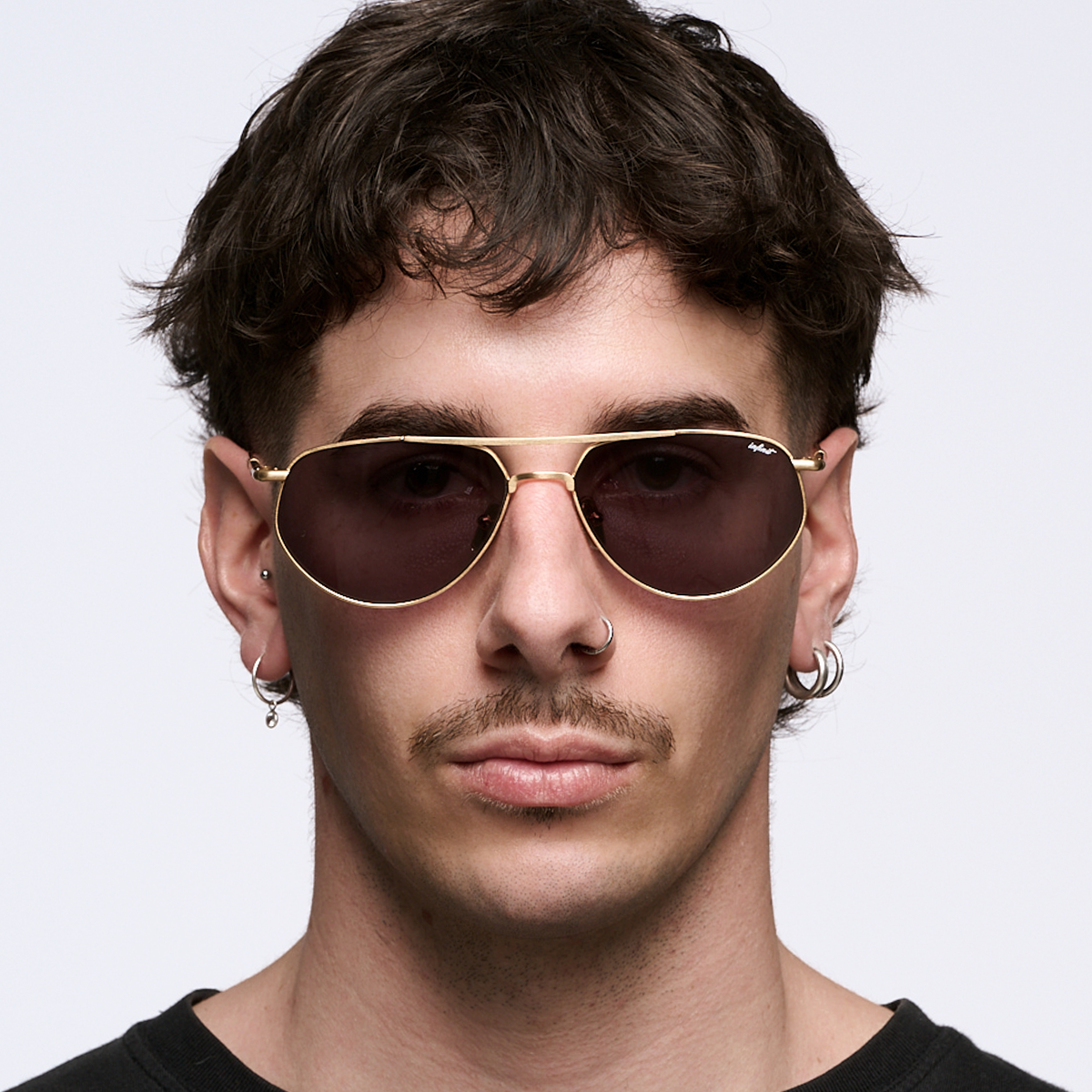 Lentes de sol - Petra - Dorado - Lente Gris