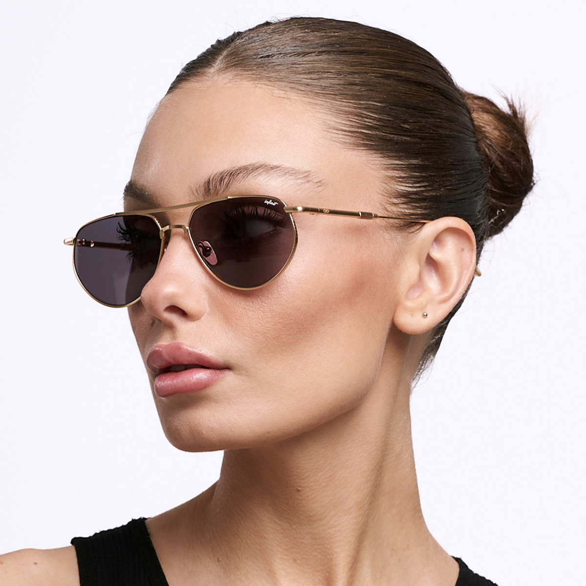 Lentes de sol - Petra - Dorado - Lente Gris