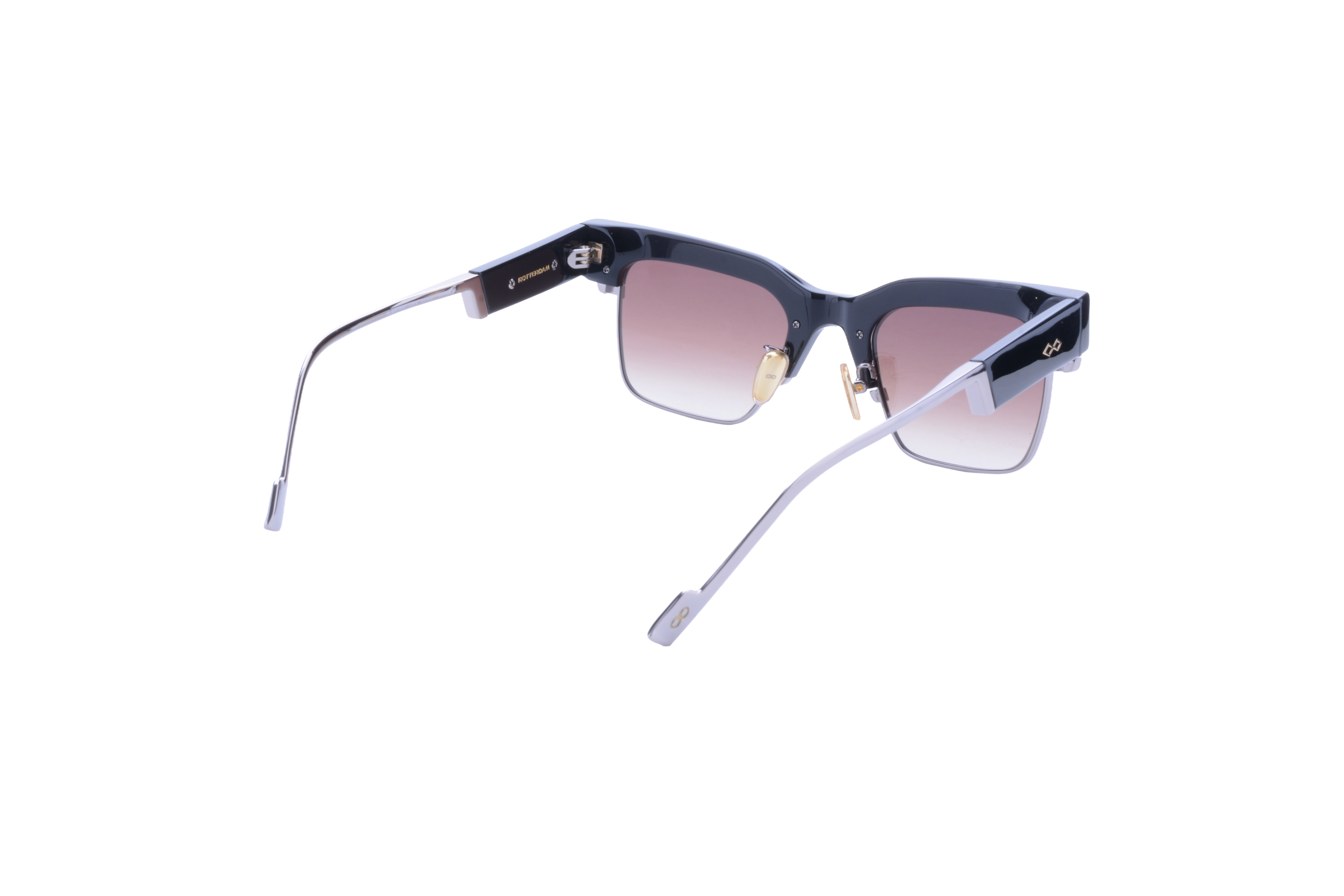 Rotterdam Negro Brillo Lente Marron Degrade