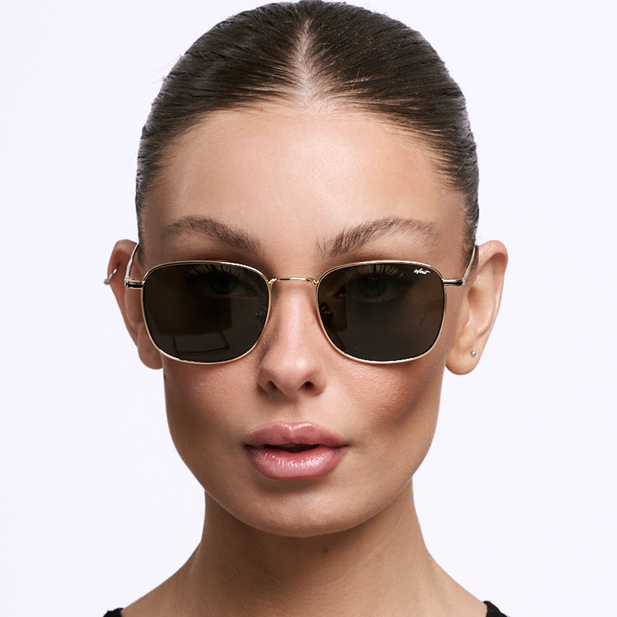 Lentes de Sol - Secchia Dorado Lente Verde