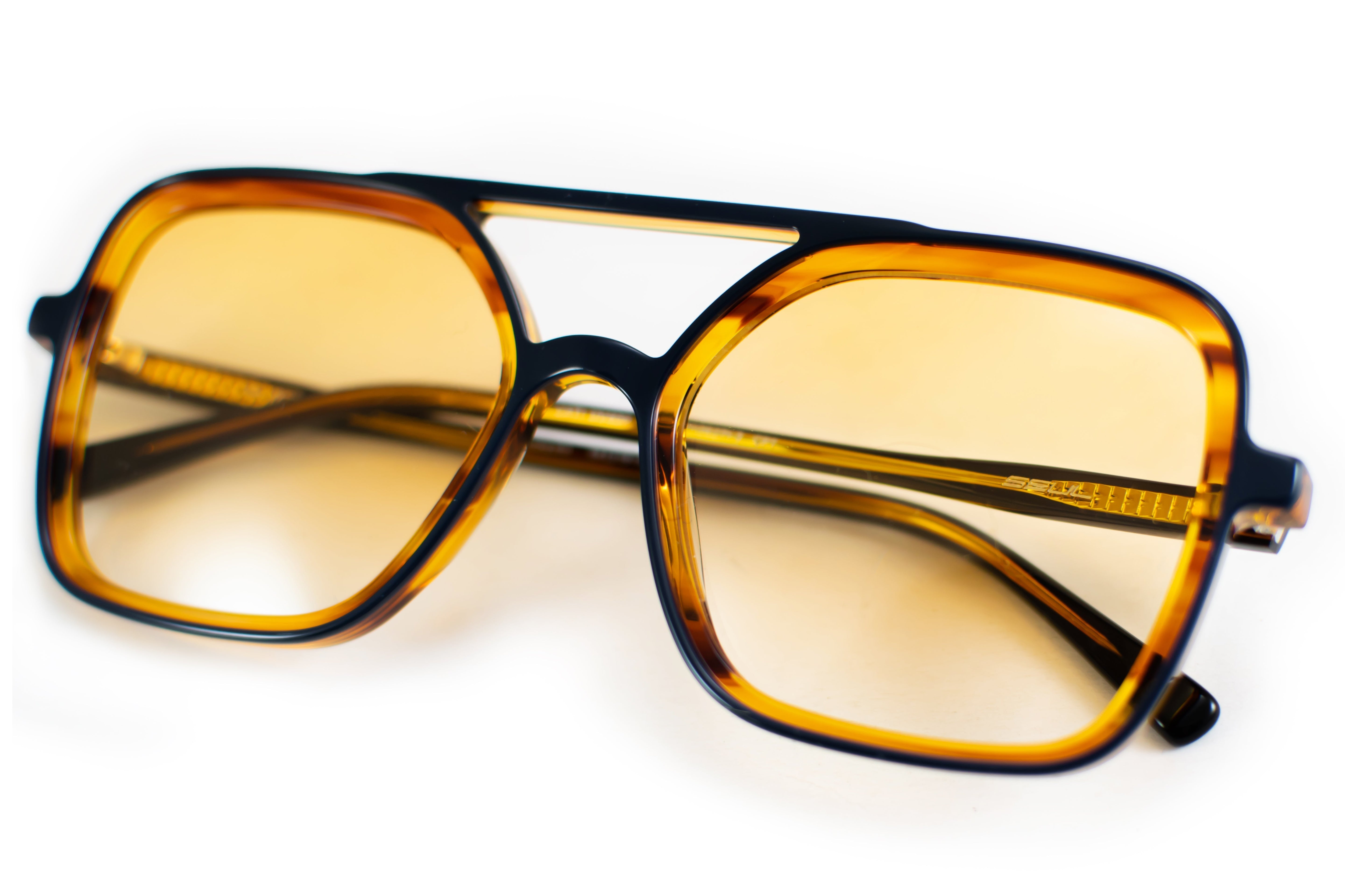 Lentes de Sol - Premium Series  - Seul - Ambar Carey - Lente Naranja Degrade
