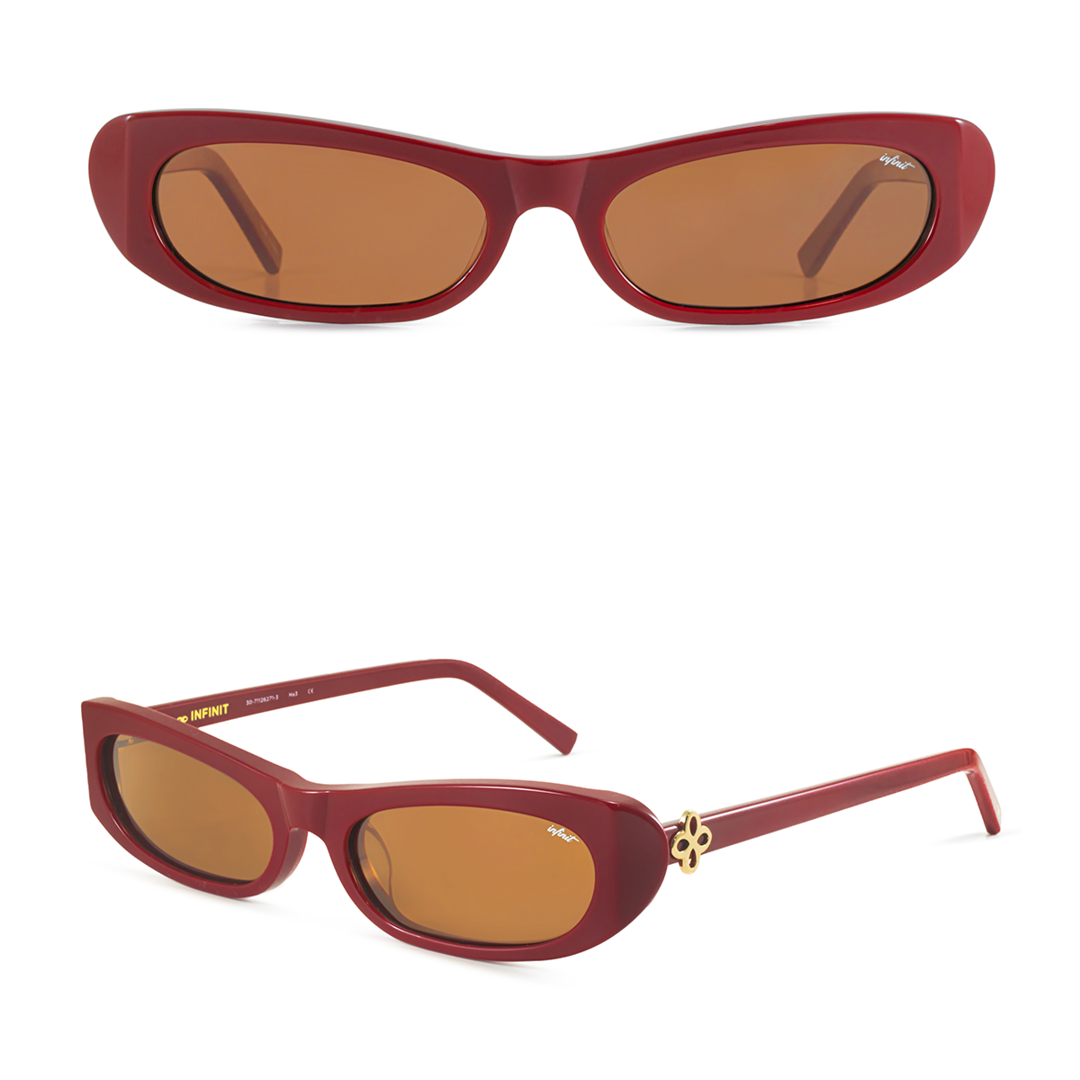 Trinity Bordo Lente Marron Polarizado