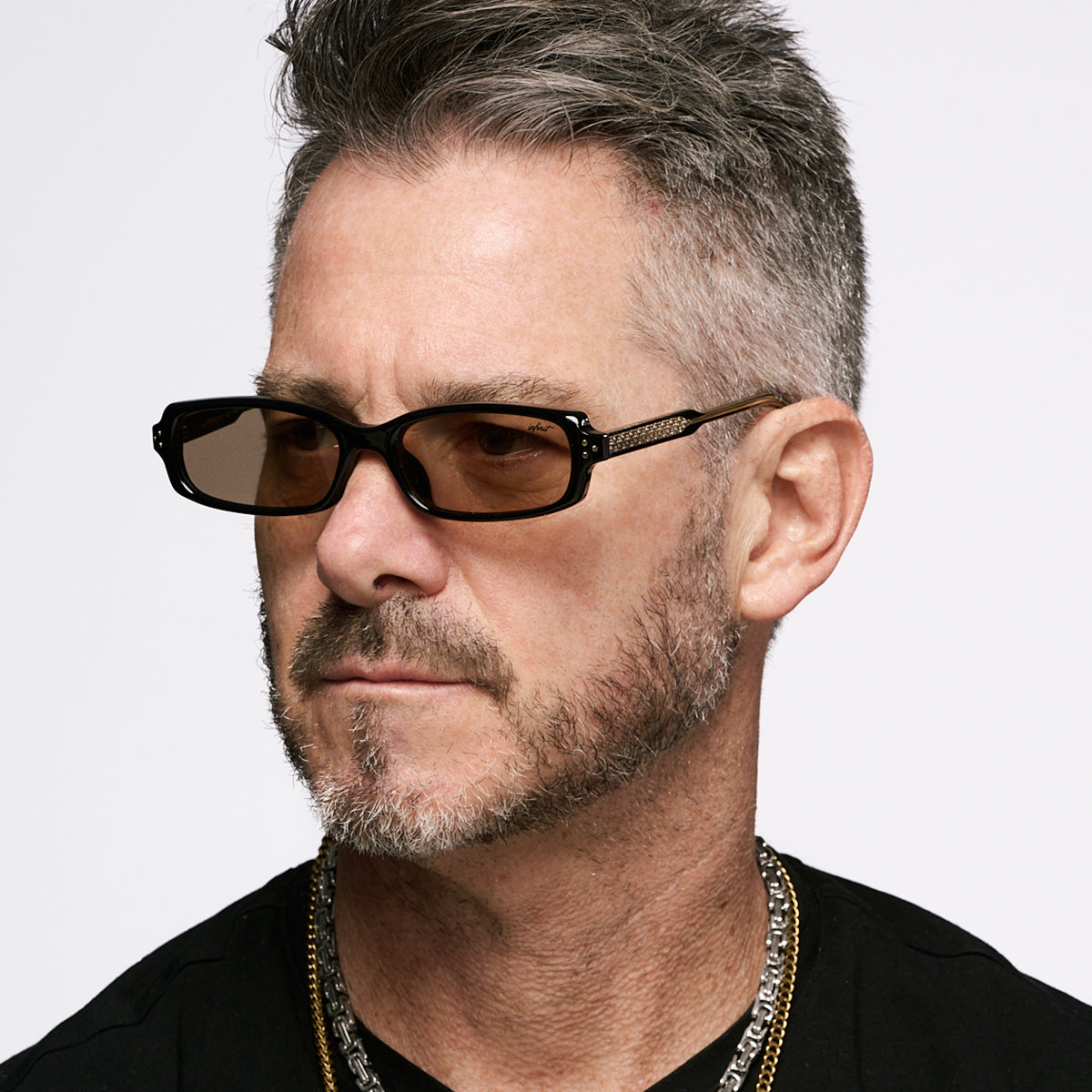 Virgil Negro Brillo Lente Tostado