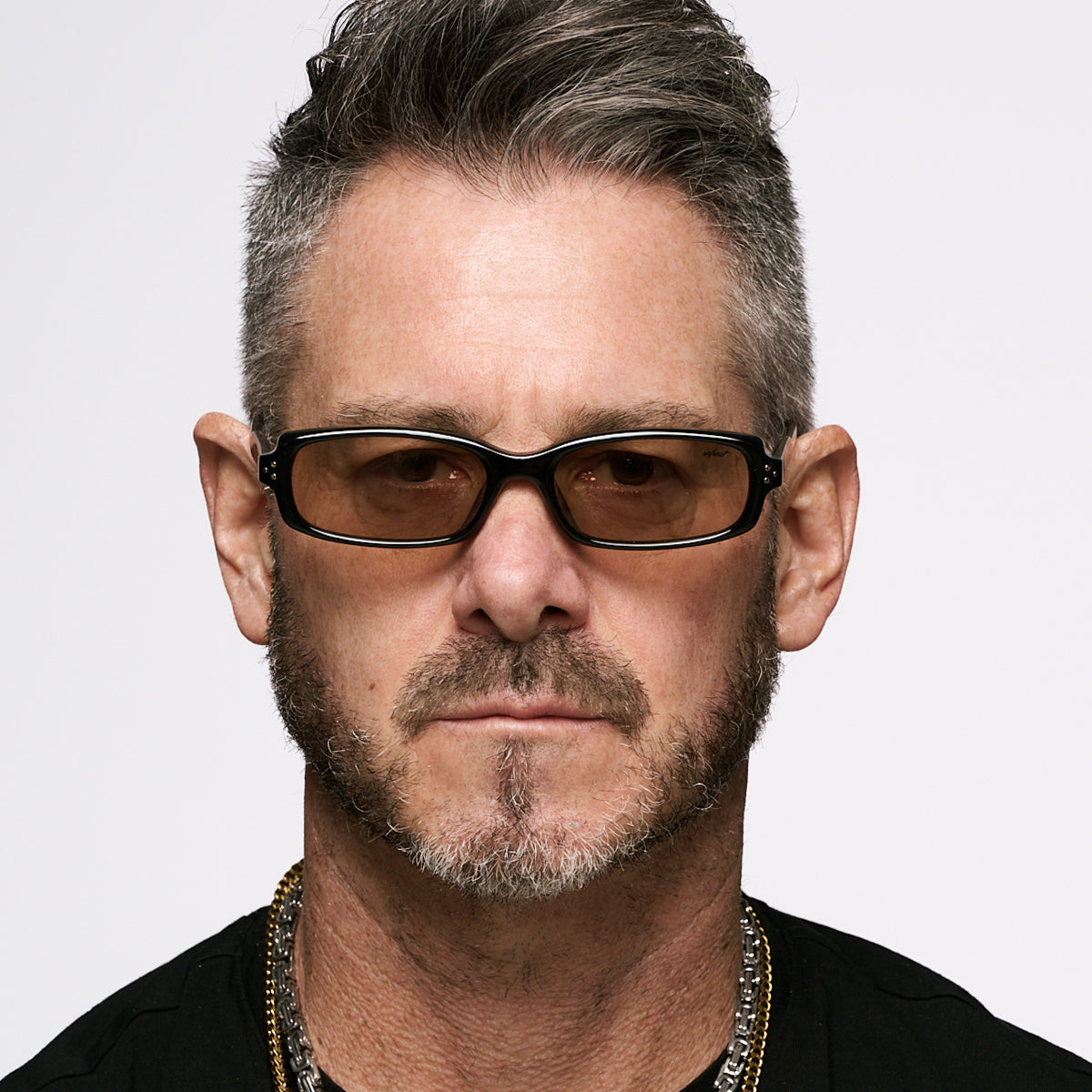 Virgil Negro Brillo Lente Tostado