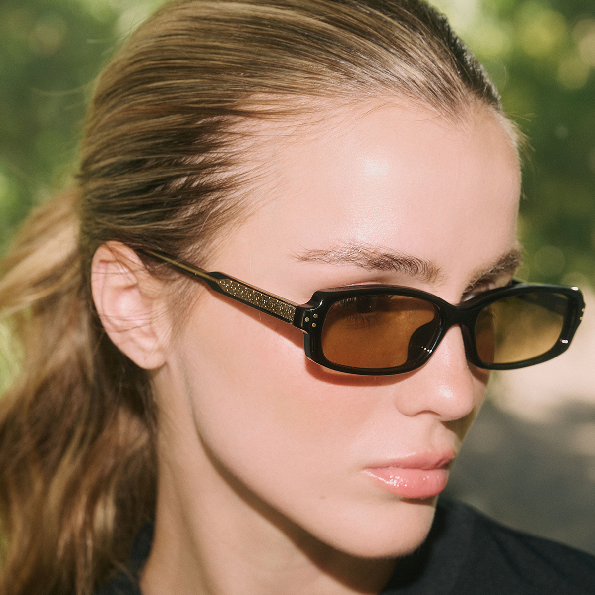 Virgil Negro Brillo Lente Tostado