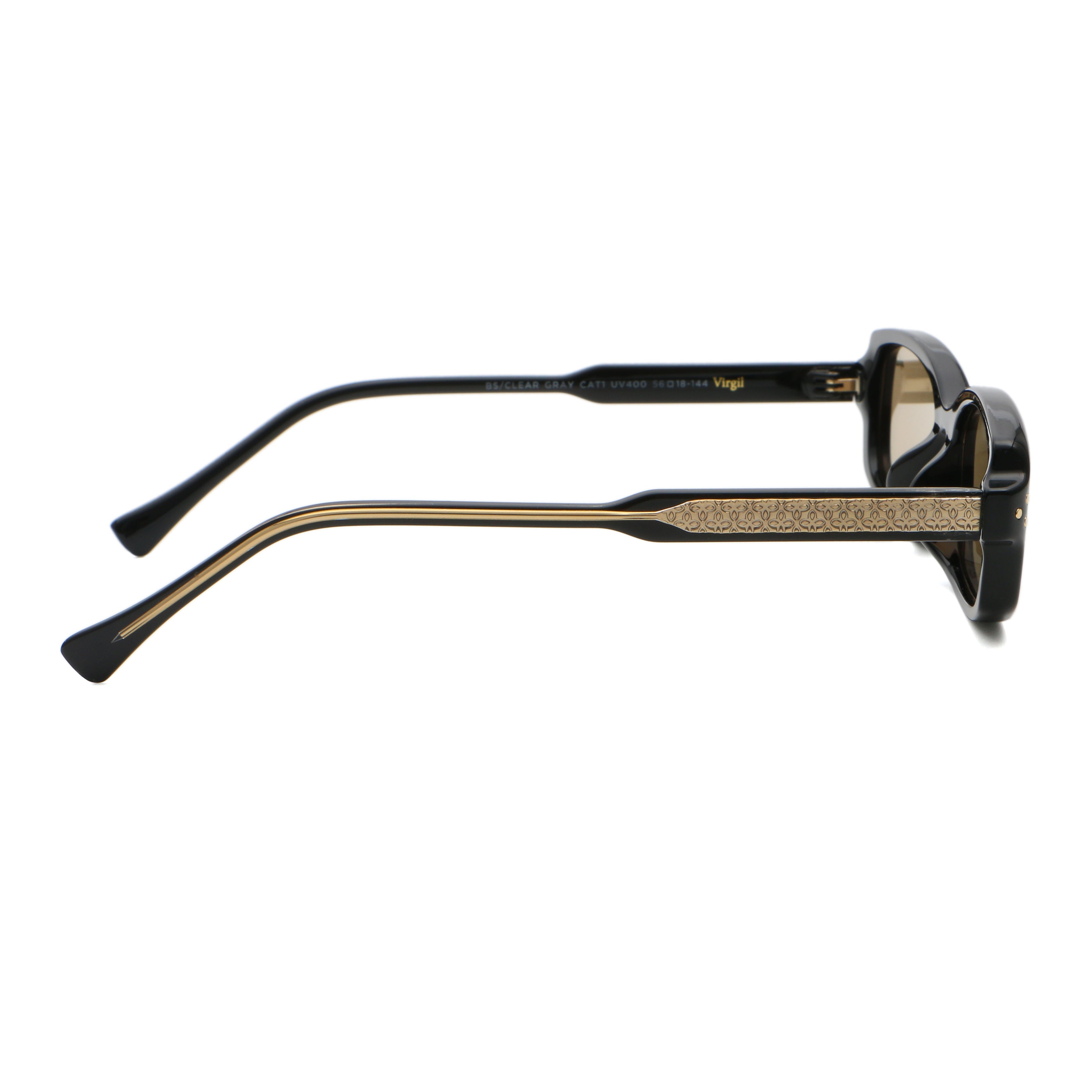 Virgil Negro Brillo Lente Tostado