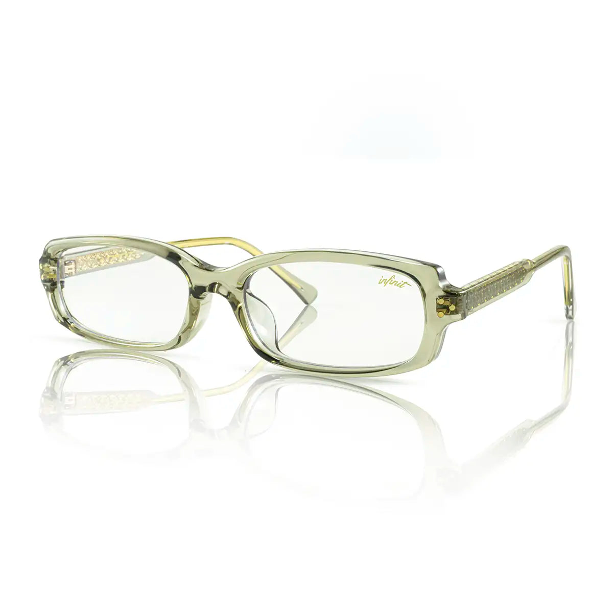 Anteojos Filtro Luz Azul Virgil Translucido Gris con Antireflejo | Vista 3 | Infinit Eyewear