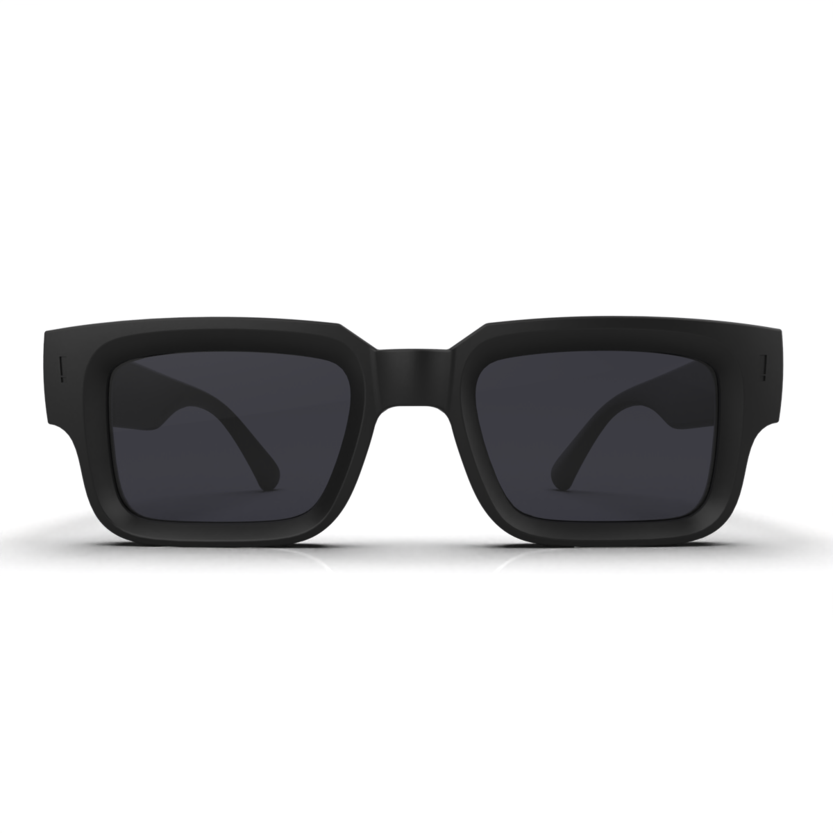 Lentes de Sol - Infinit Luxury Series - Exclamation - Negro Mate - Lente Gris Uroboro Metal